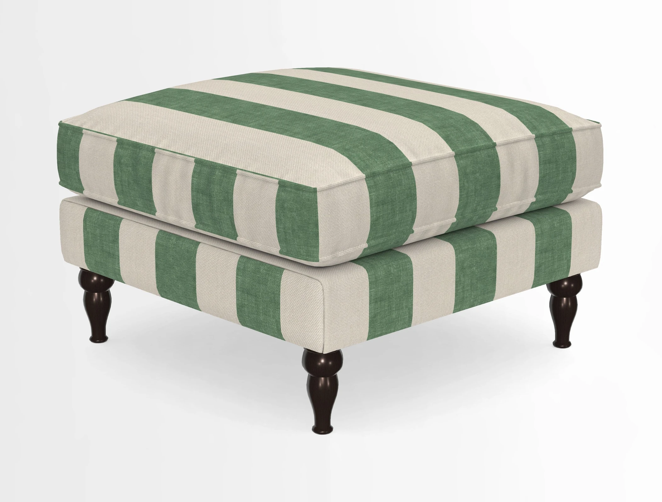 Cooksbridge Standard Footstool in Two Tone Plain Biscuit