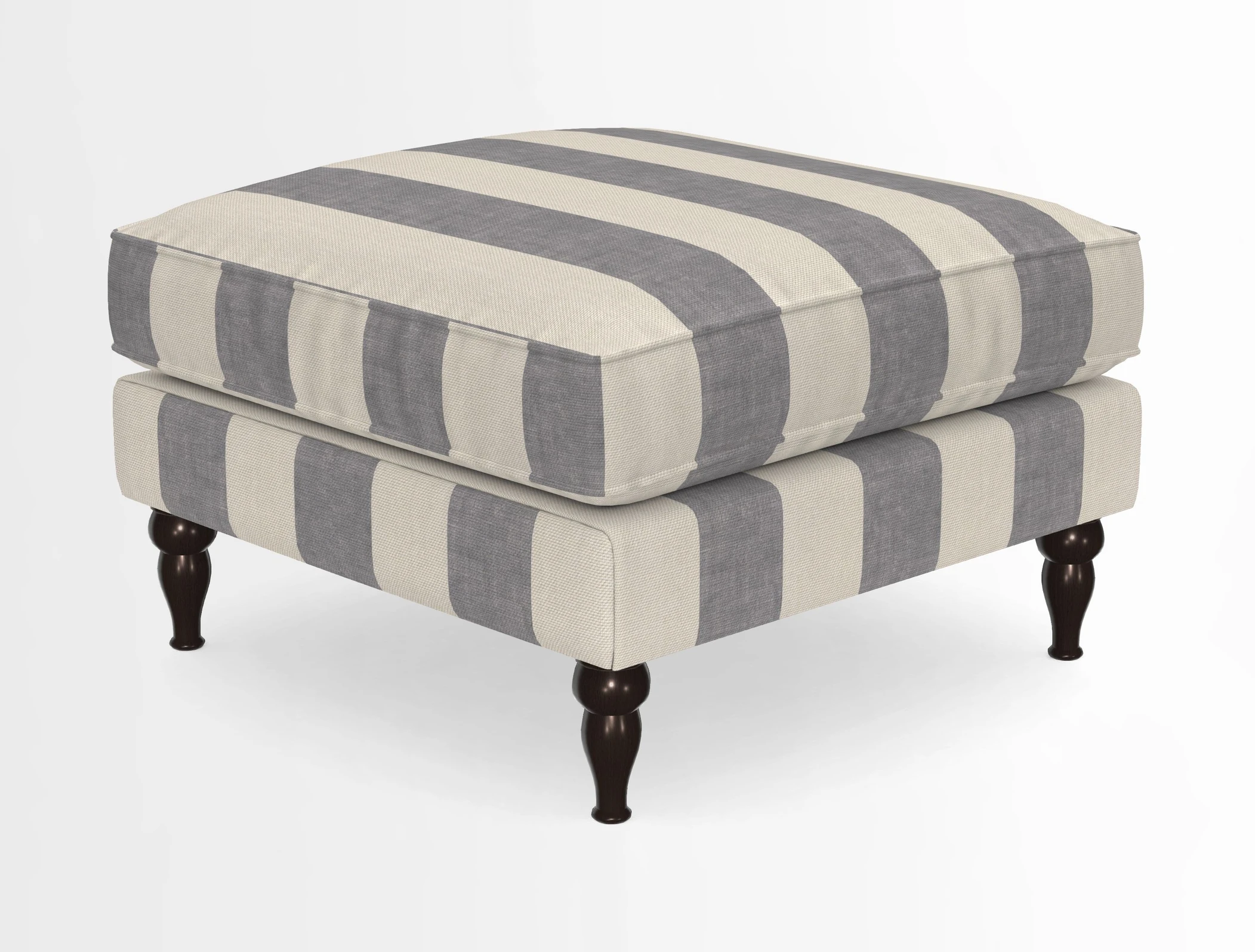 Cooksbridge Standard Footstool in Two Tone Plain Biscuit