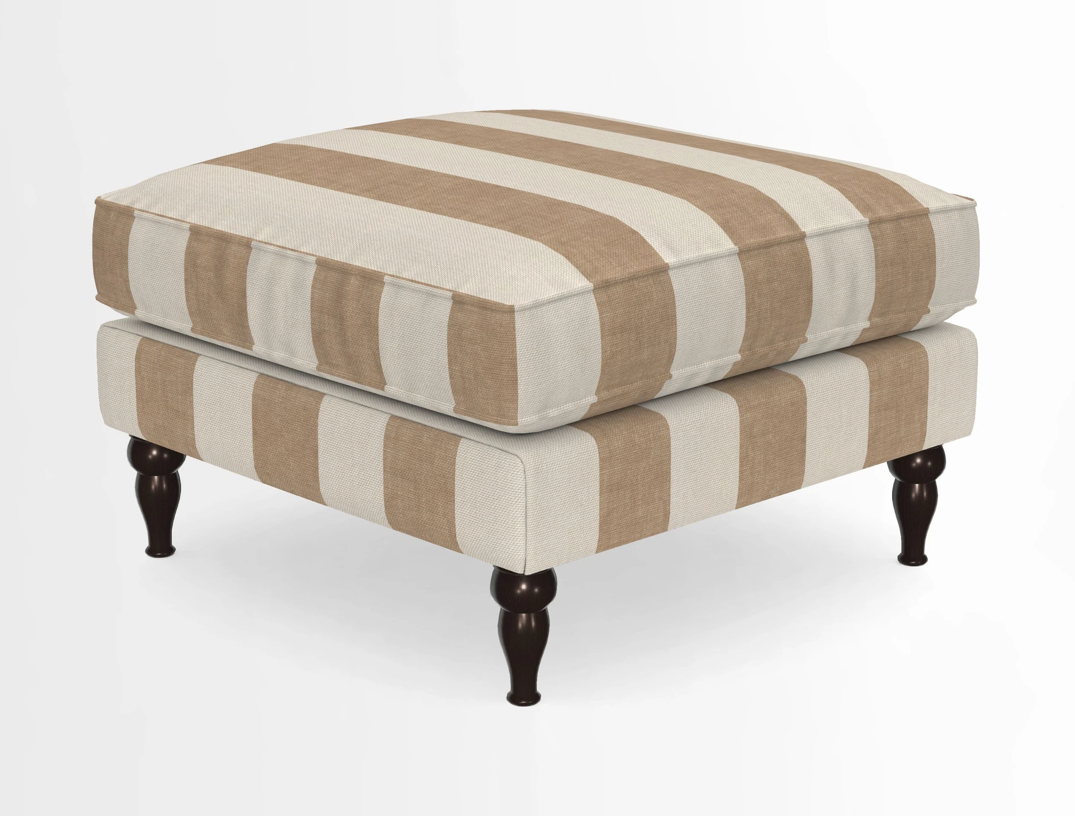 Cooksbridge Standard Footstool in Two Tone Plain Biscuit