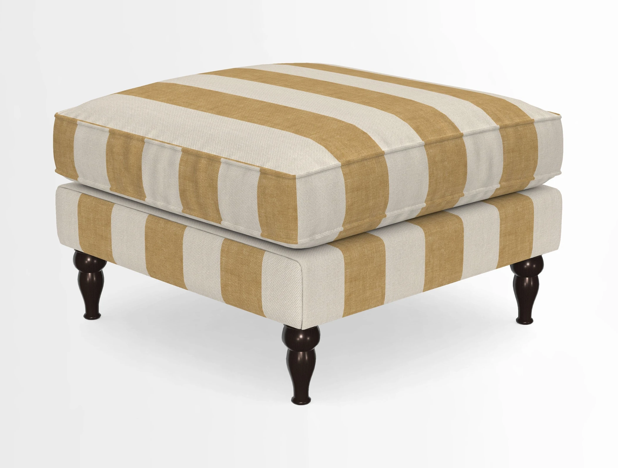 Cooksbridge Standard Footstool in Two Tone Plain Biscuit