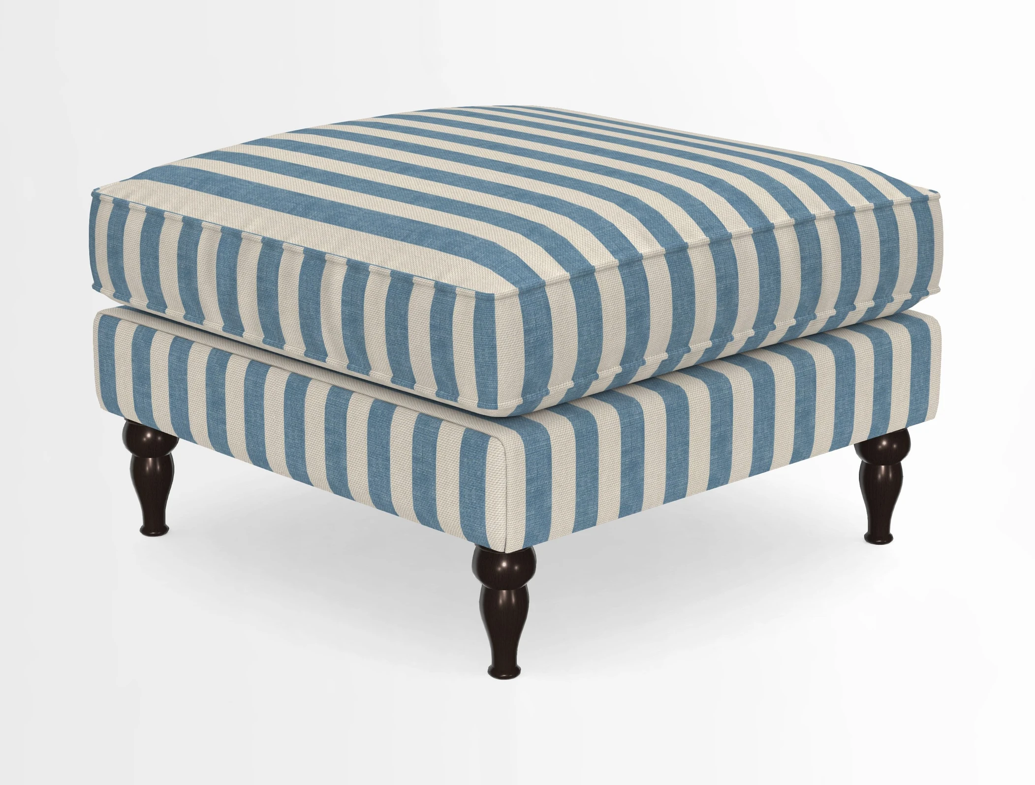 Cooksbridge Standard Footstool in Two Tone Plain Biscuit