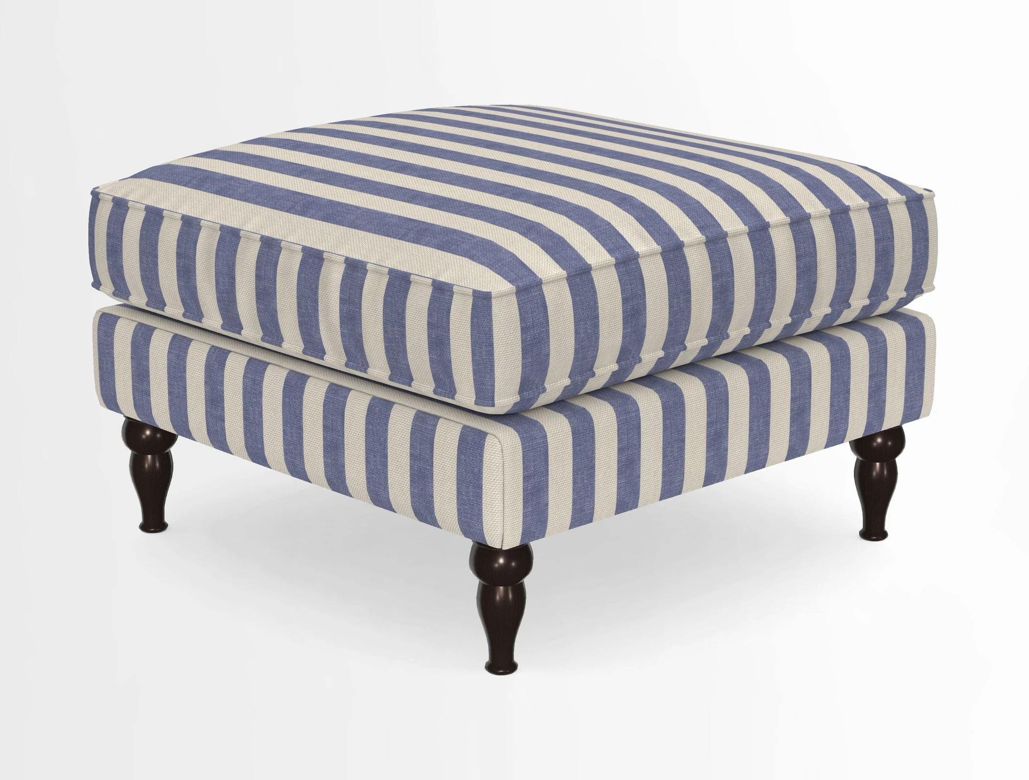 Cooksbridge Standard Footstool in Two Tone Plain Biscuit