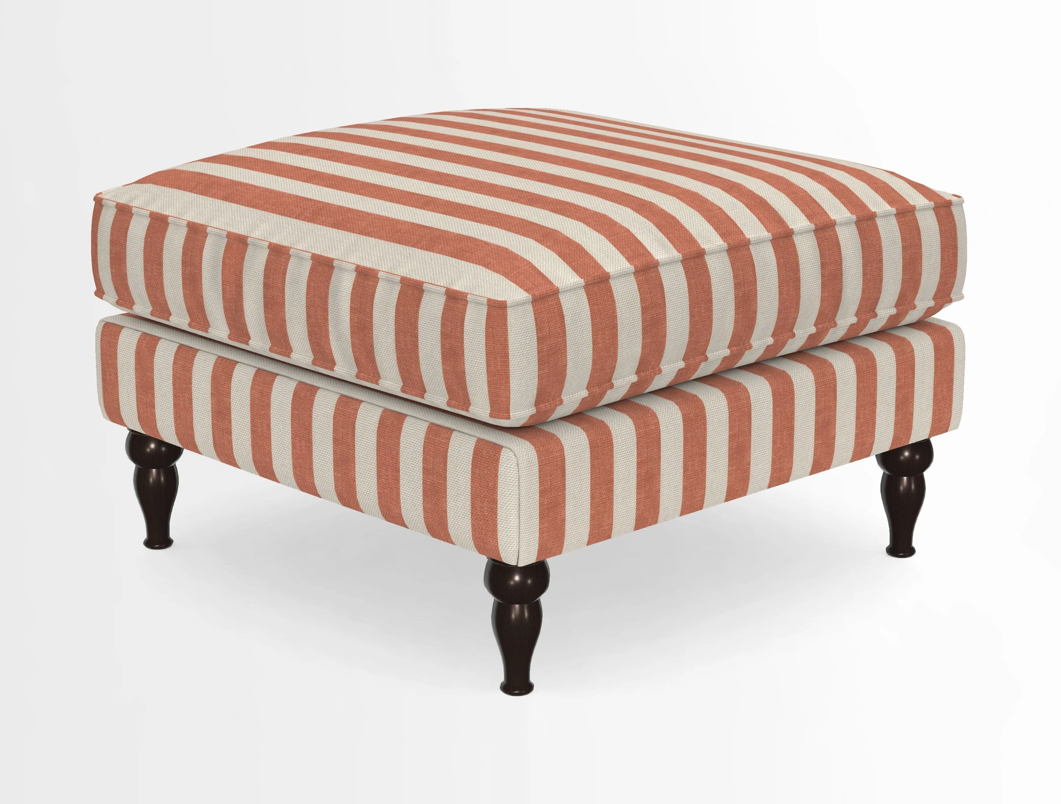 Cooksbridge Standard Footstool in Two Tone Plain Biscuit
