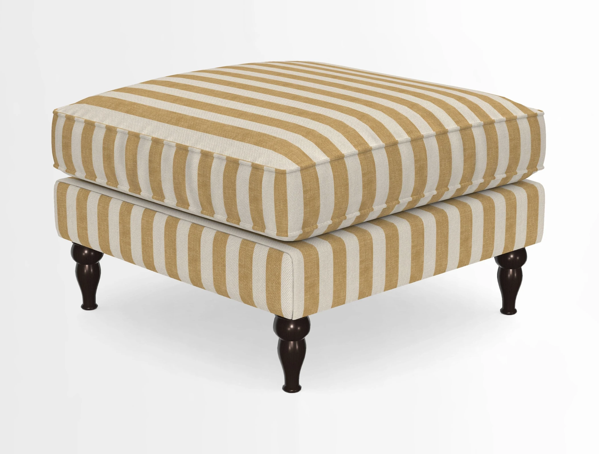 Cooksbridge Standard Footstool in Two Tone Plain Biscuit