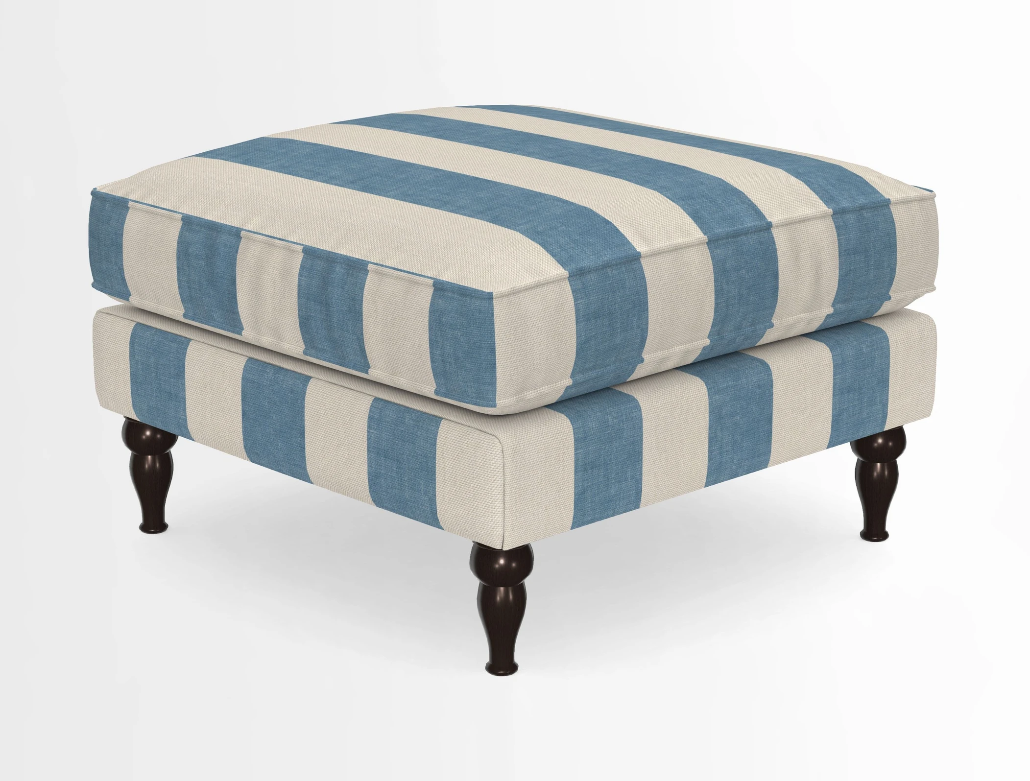 Cooksbridge Standard Footstool in Two Tone Plain Biscuit