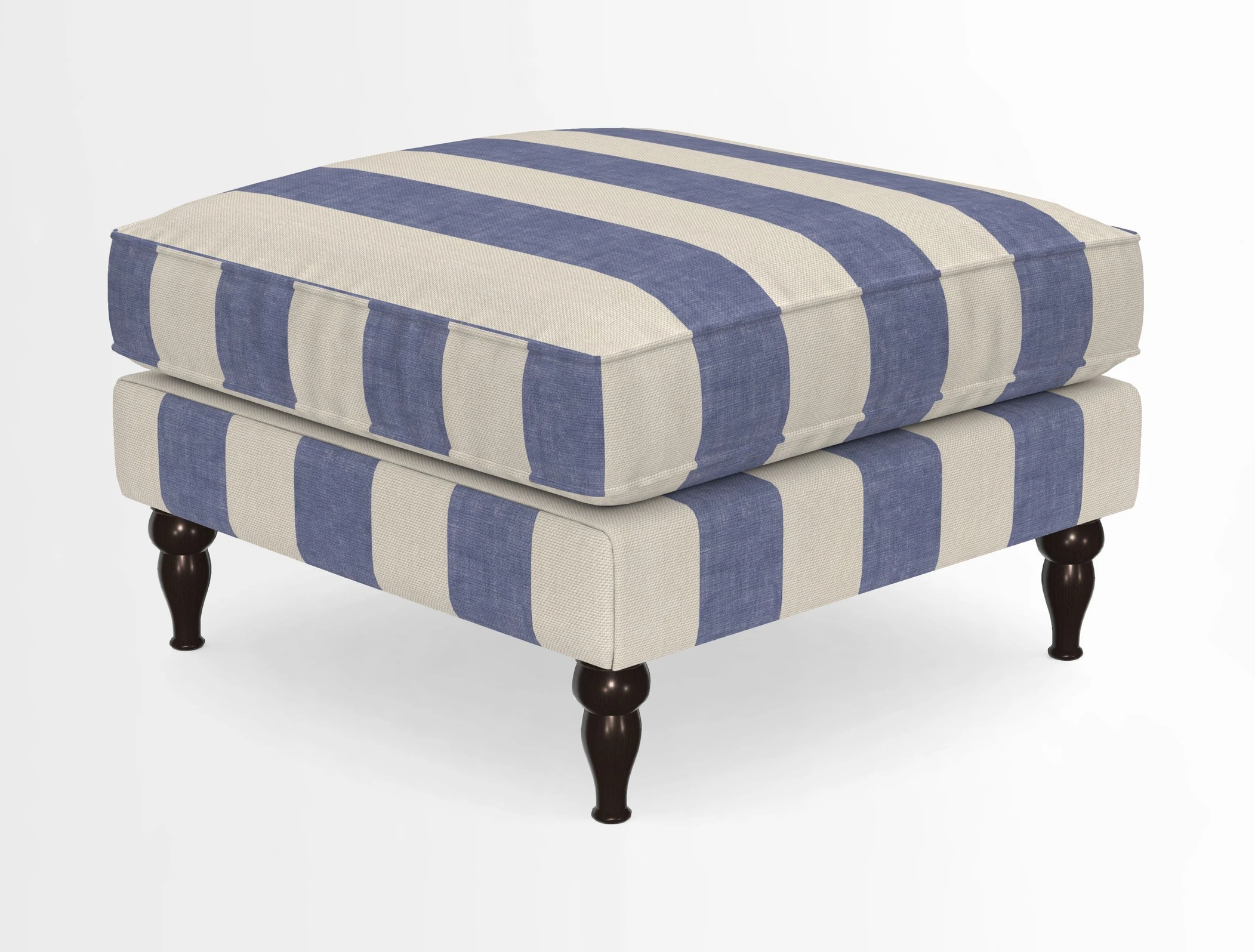 Cooksbridge Standard Footstool in Two Tone Plain Biscuit