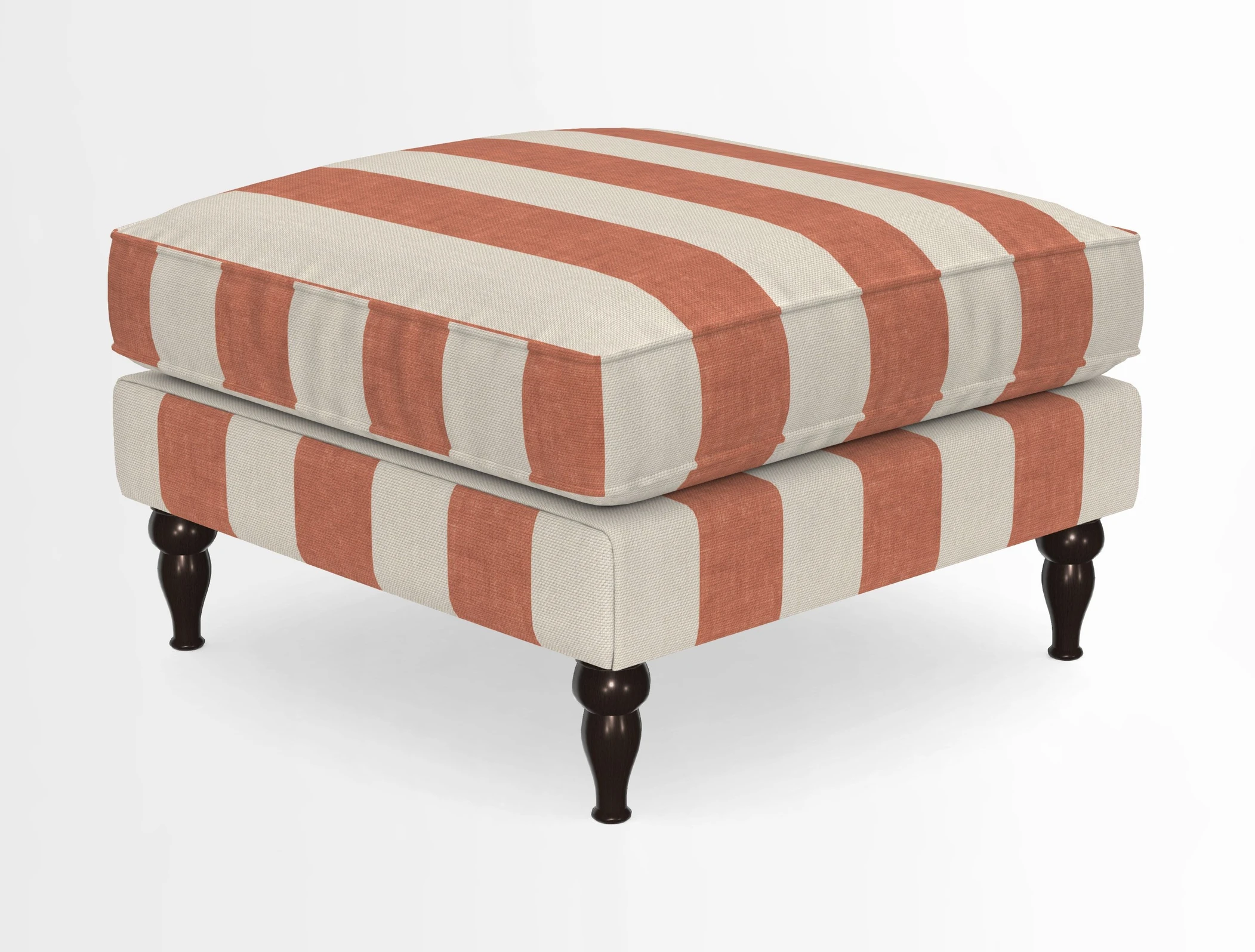 Cooksbridge Standard Footstool in Two Tone Plain Biscuit