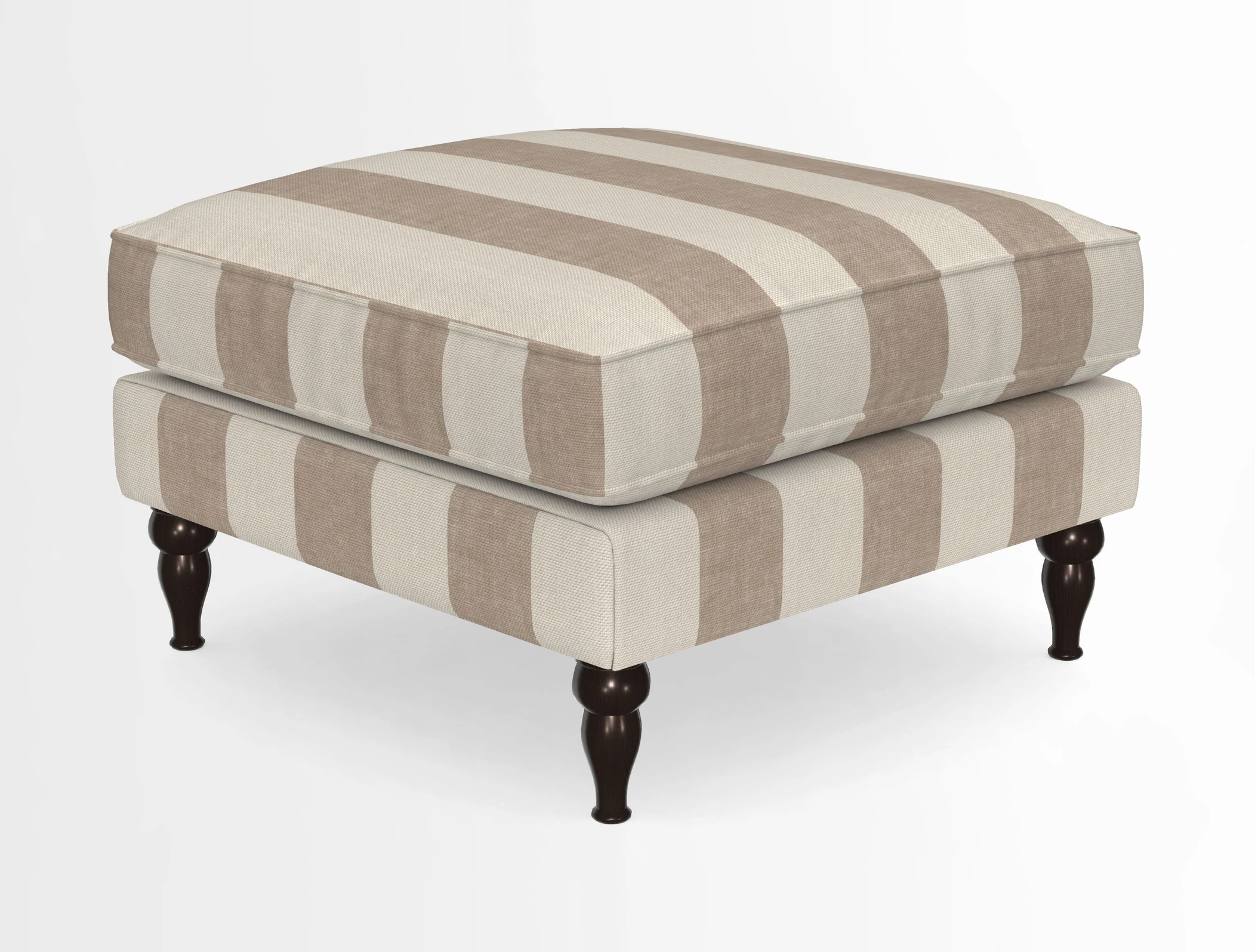 Cooksbridge Standard Footstool in Two Tone Plain Biscuit