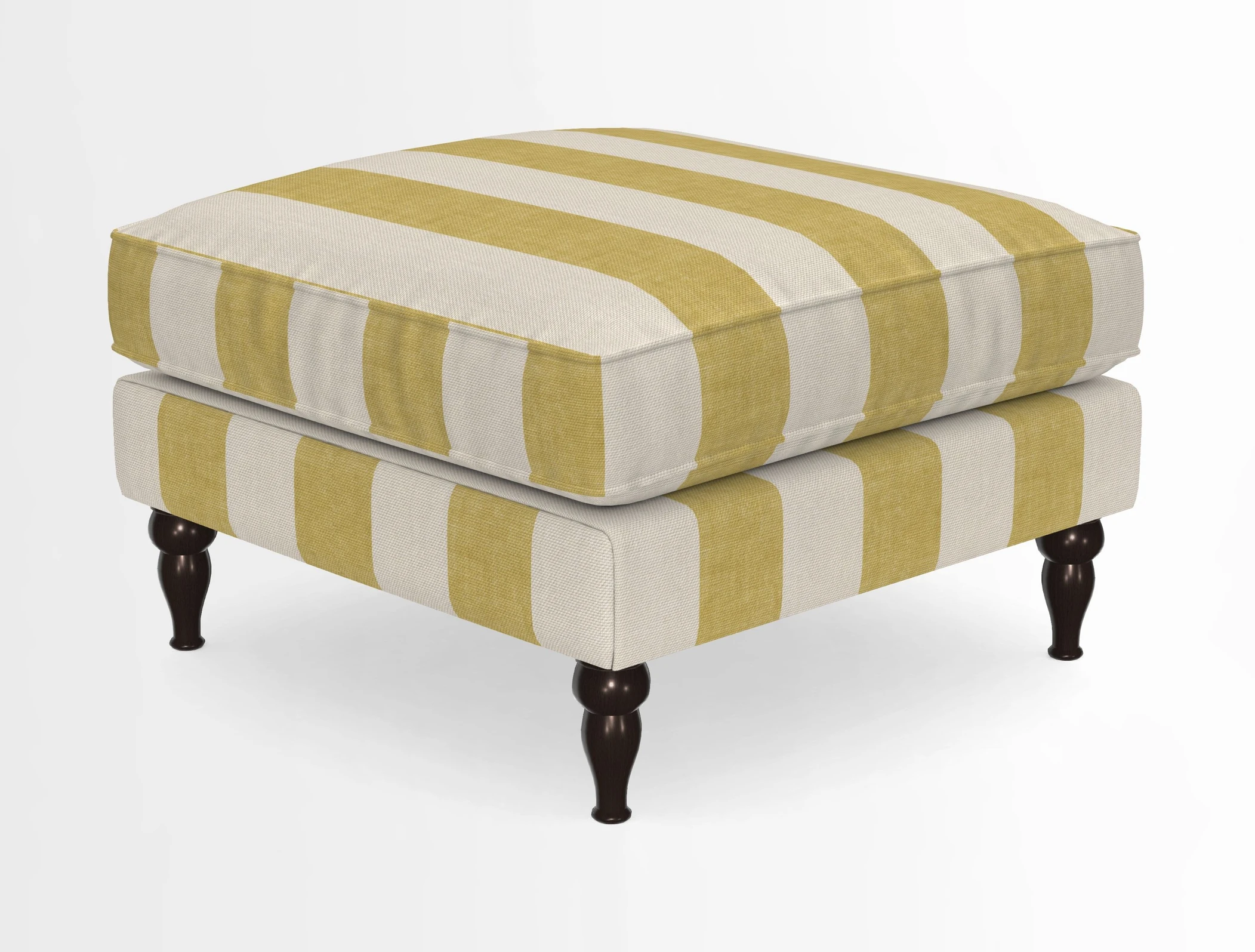 Cooksbridge Standard Footstool in Two Tone Plain Biscuit