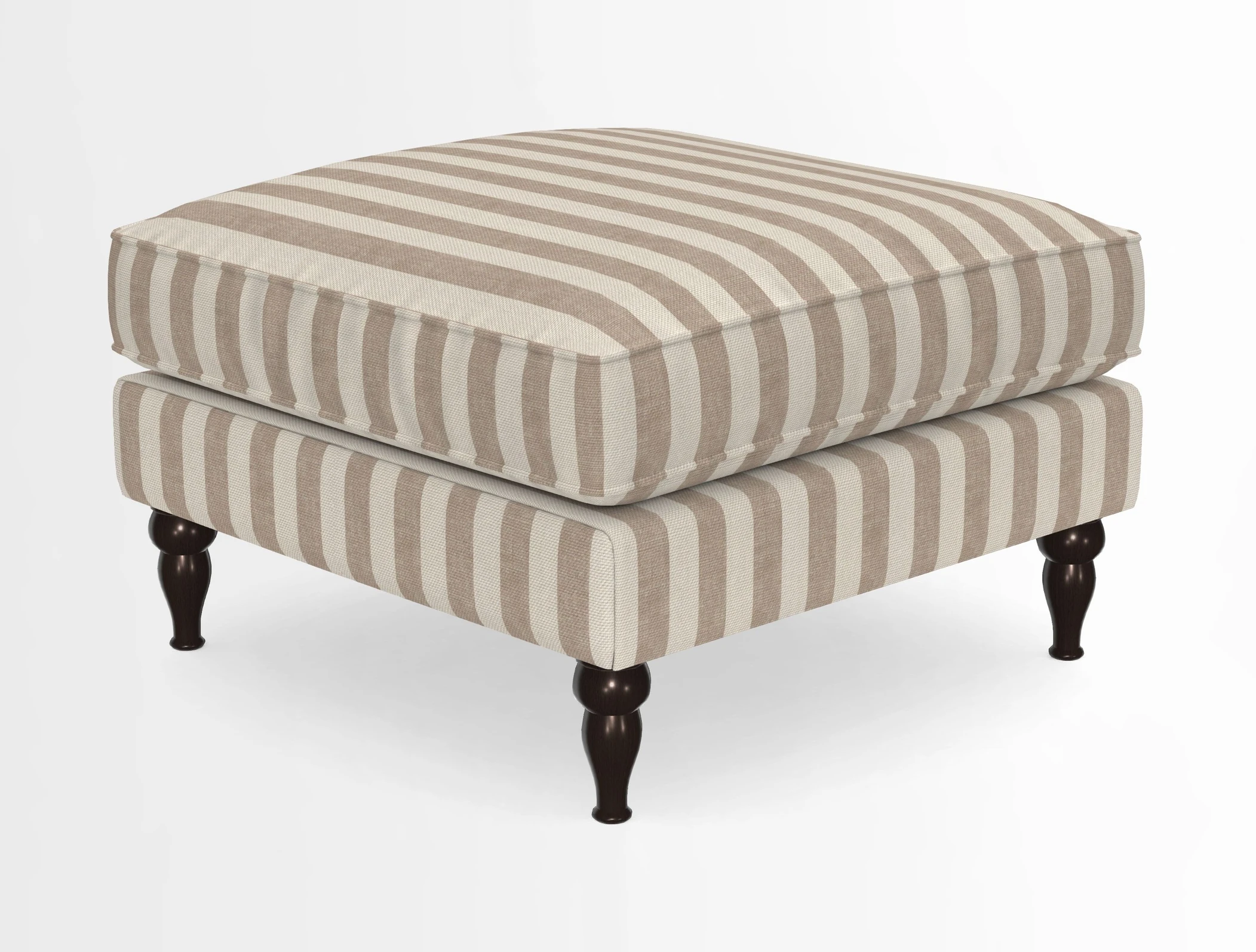 Cooksbridge Standard Footstool in Two Tone Plain Biscuit