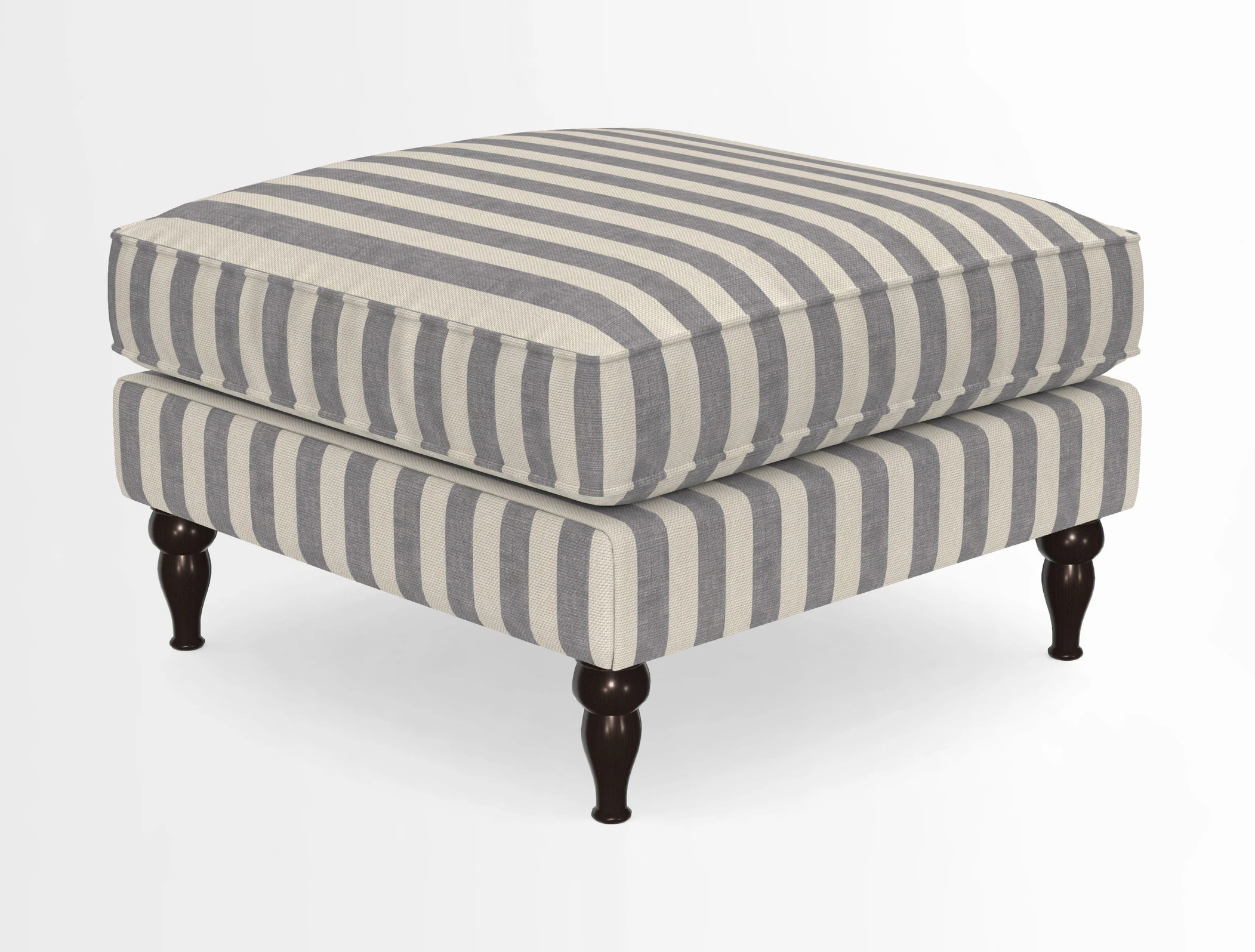 Cooksbridge Standard Footstool in Two Tone Plain Biscuit