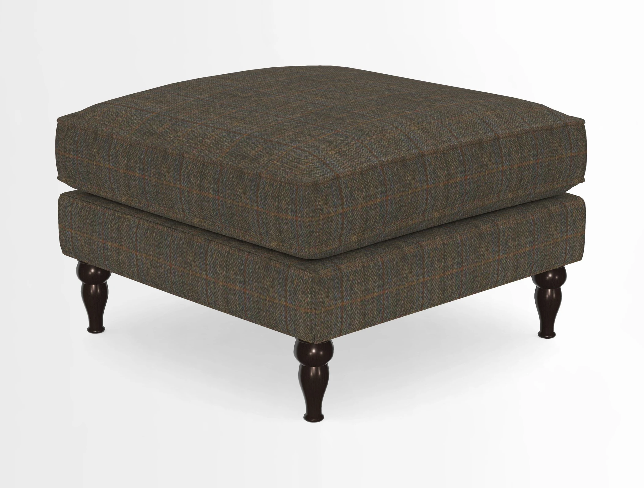 Cooksbridge Standard Footstool in Two Tone Plain Biscuit