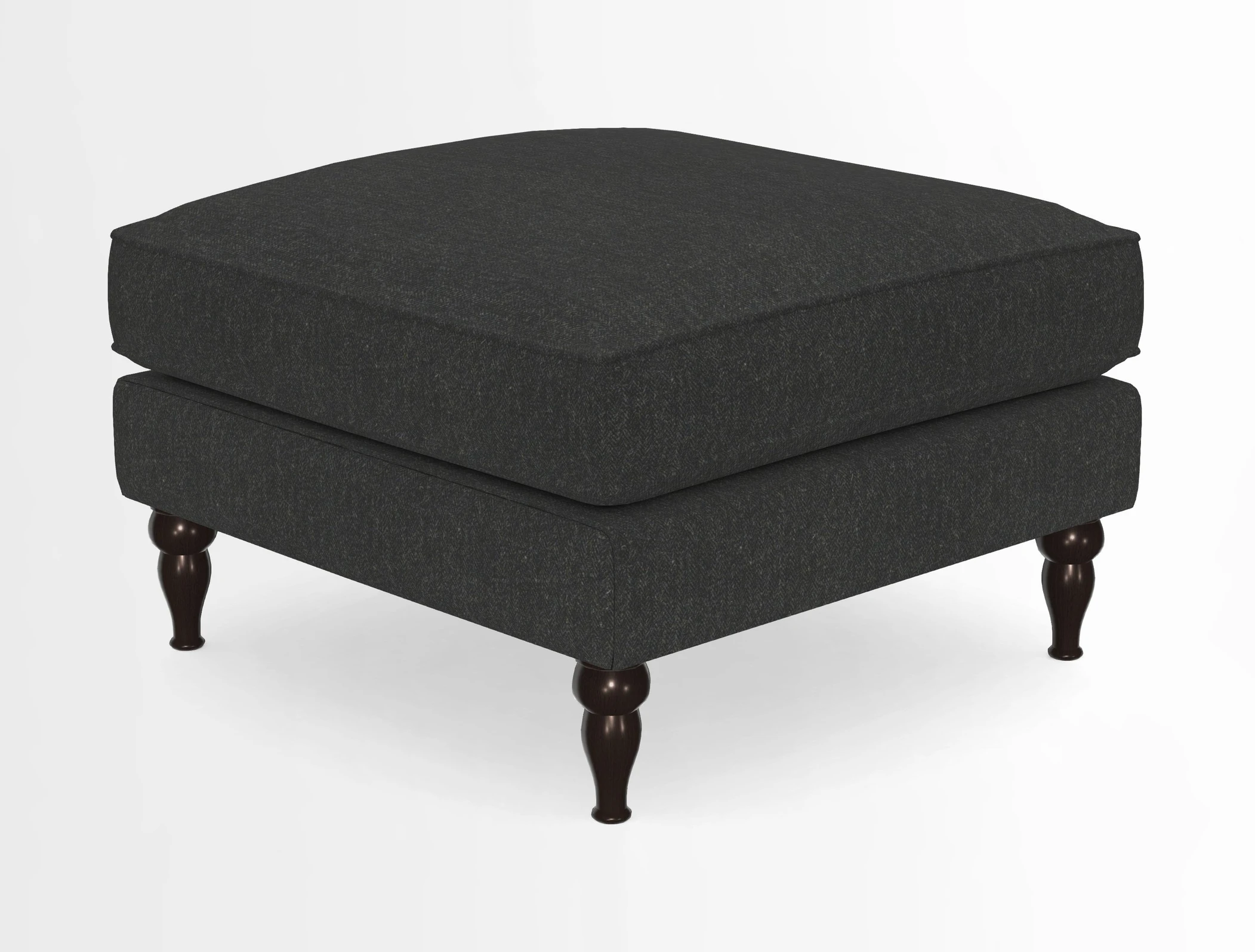 Cooksbridge Standard Footstool in Two Tone Plain Biscuit