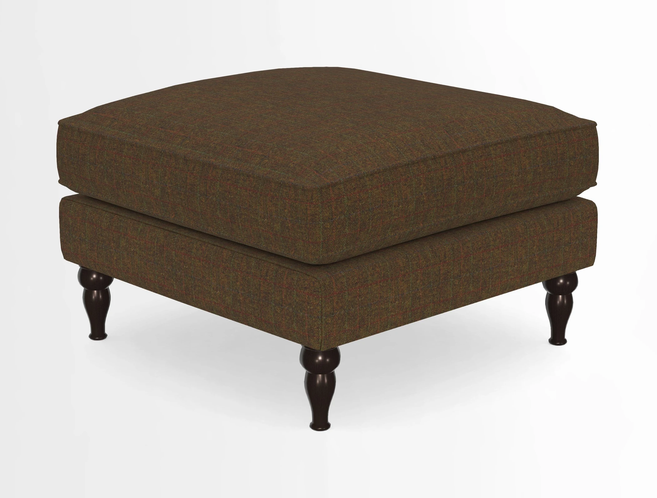 Cooksbridge Standard Footstool in Two Tone Plain Biscuit