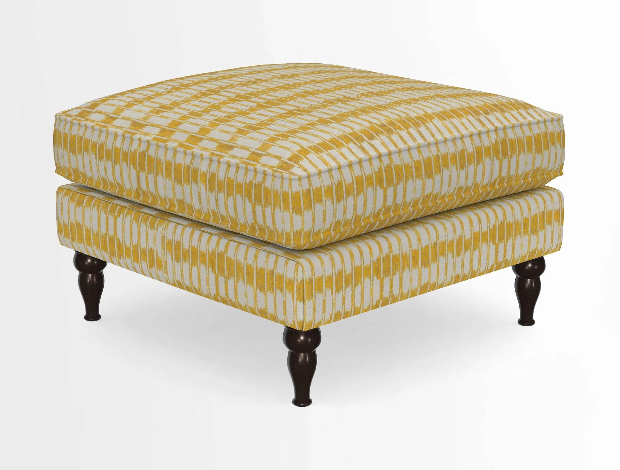 Cooksbridge Standard Footstool in Two Tone Plain Biscuit
