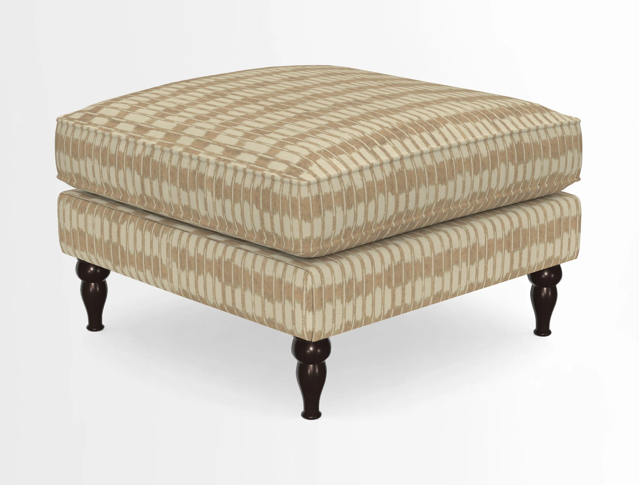 Cooksbridge Standard Footstool in Two Tone Plain Biscuit