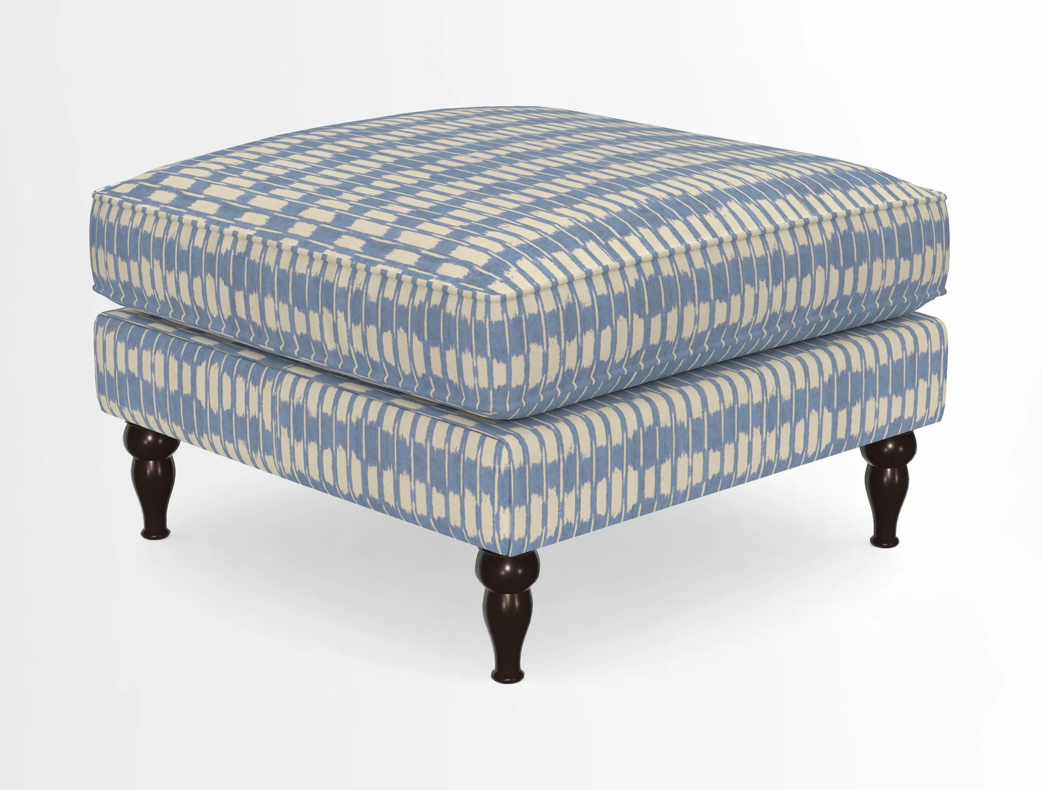Cooksbridge Standard Footstool in Two Tone Plain Biscuit