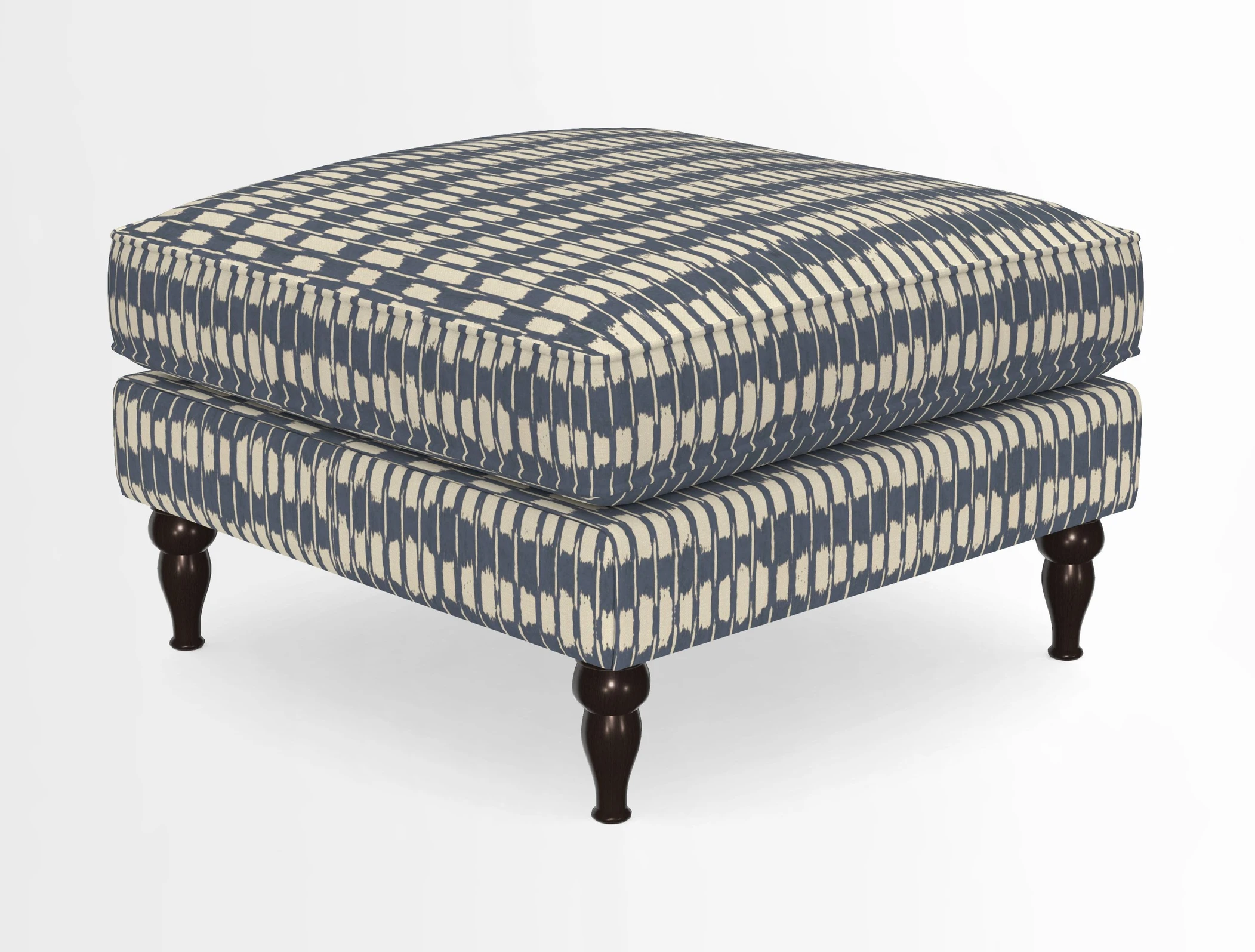 Cooksbridge Standard Footstool in Two Tone Plain Biscuit