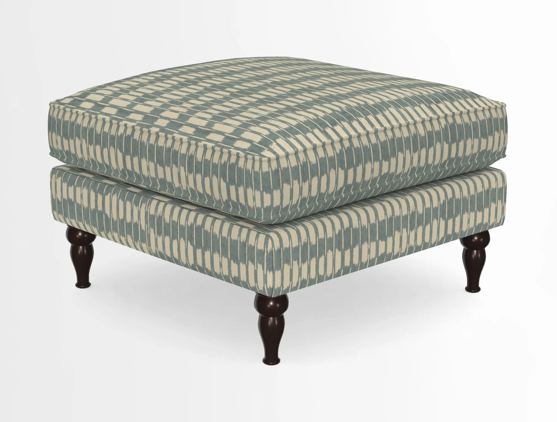 Cooksbridge Standard Footstool in Two Tone Plain Biscuit