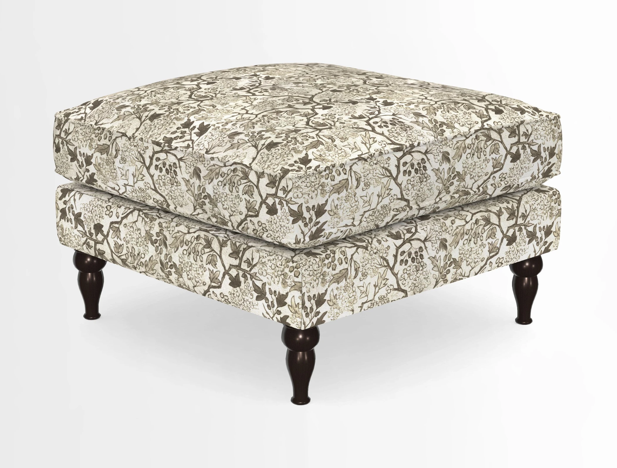 Cooksbridge Standard Footstool in Two Tone Plain Biscuit