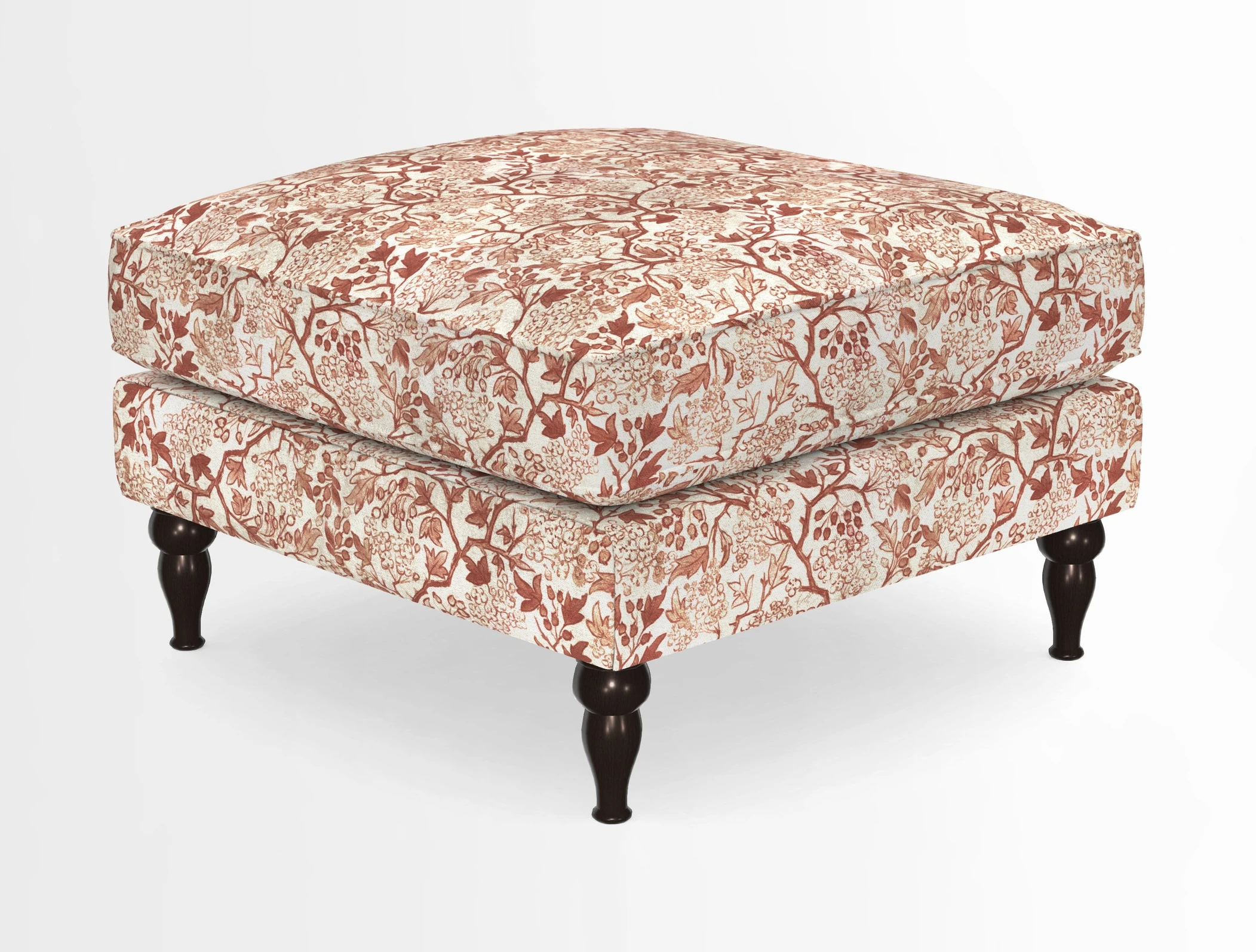 Cooksbridge Standard Footstool in Two Tone Plain Biscuit
