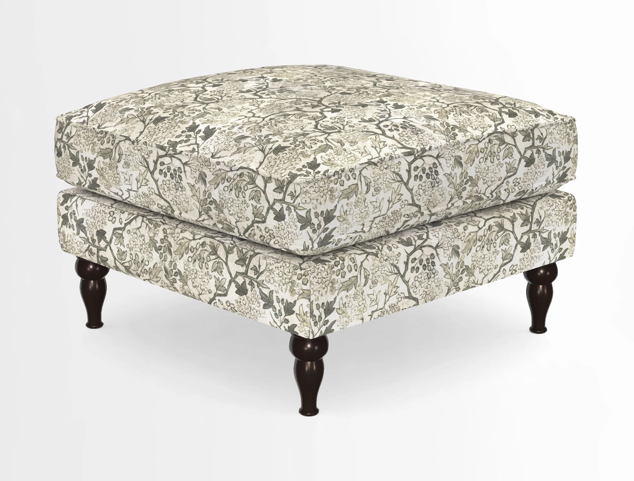 Cooksbridge Standard Footstool in Two Tone Plain Biscuit