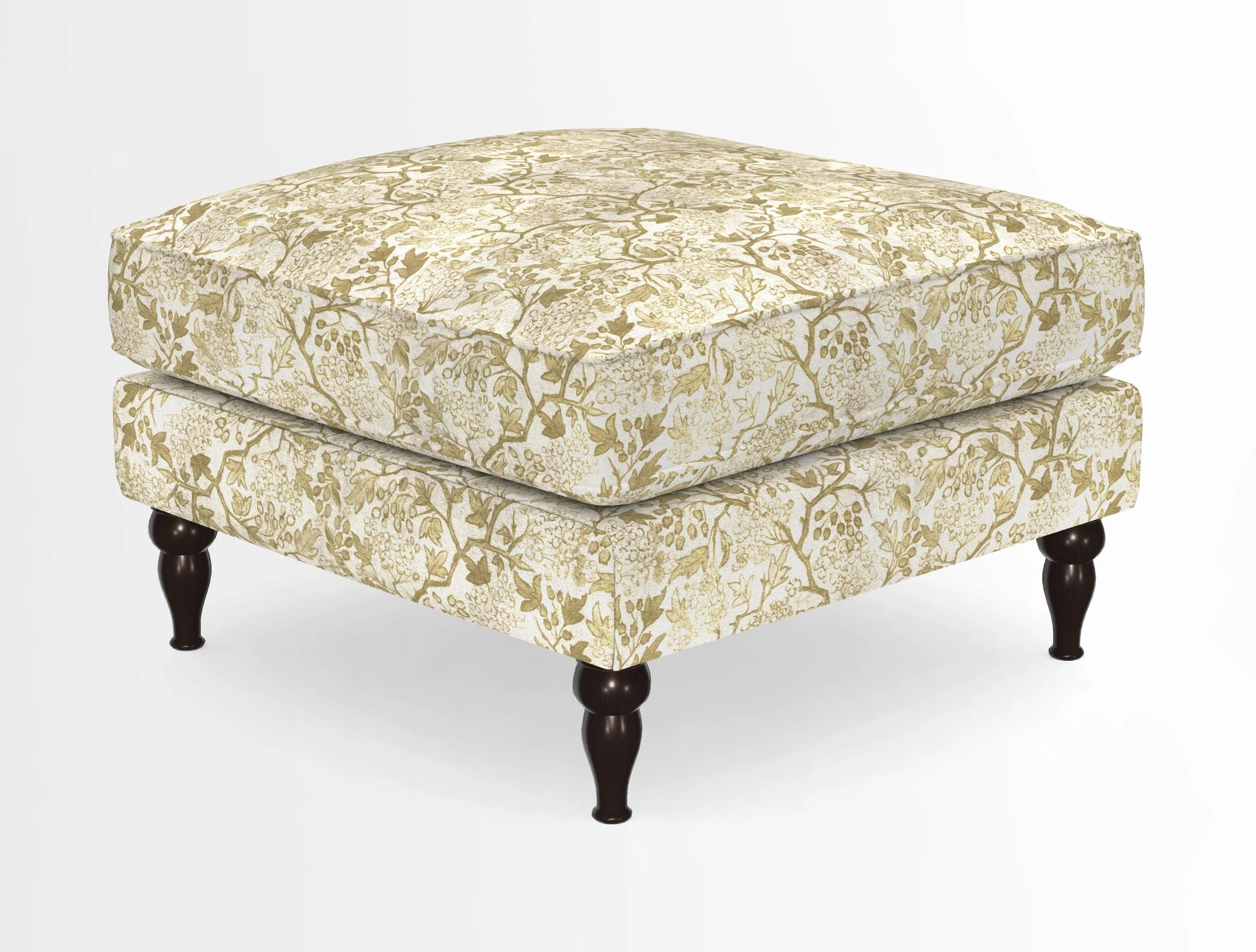 Cooksbridge Standard Footstool in Two Tone Plain Biscuit