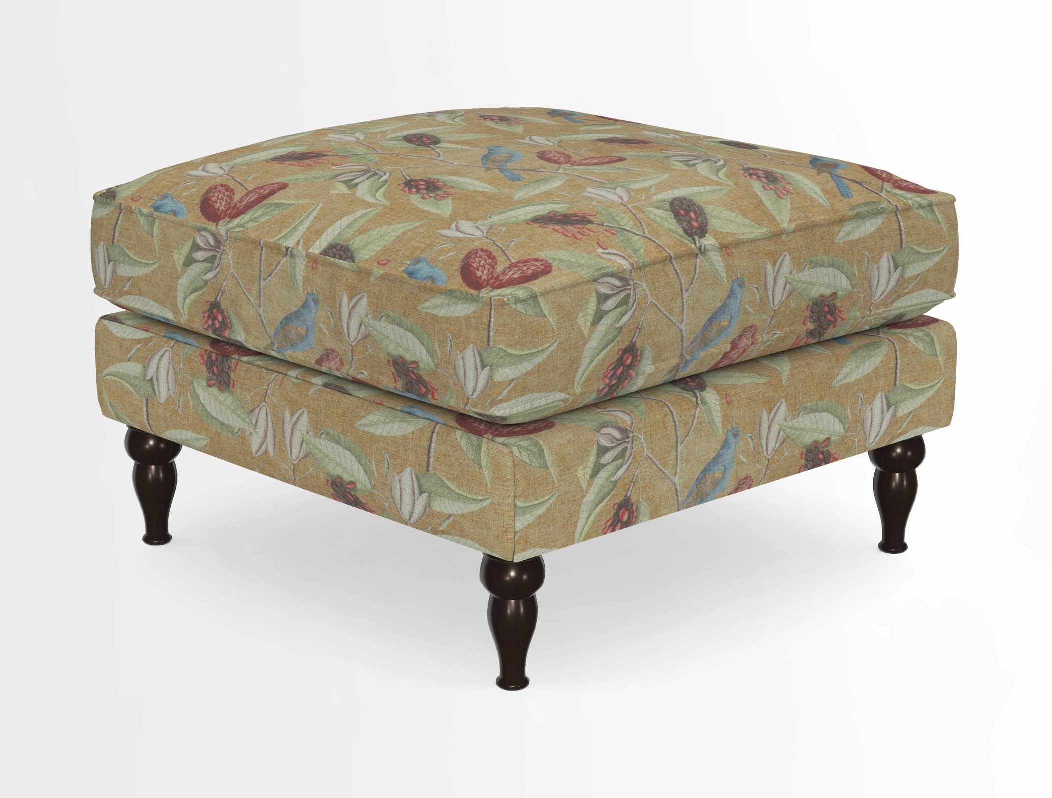 Cooksbridge Standard Footstool in Two Tone Plain Biscuit