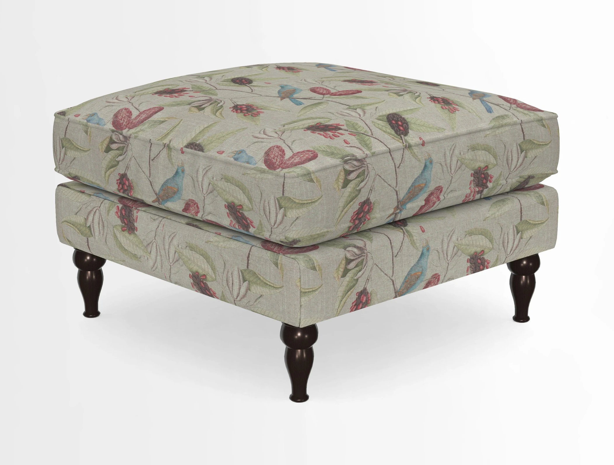 Cooksbridge Standard Footstool in Two Tone Plain Biscuit