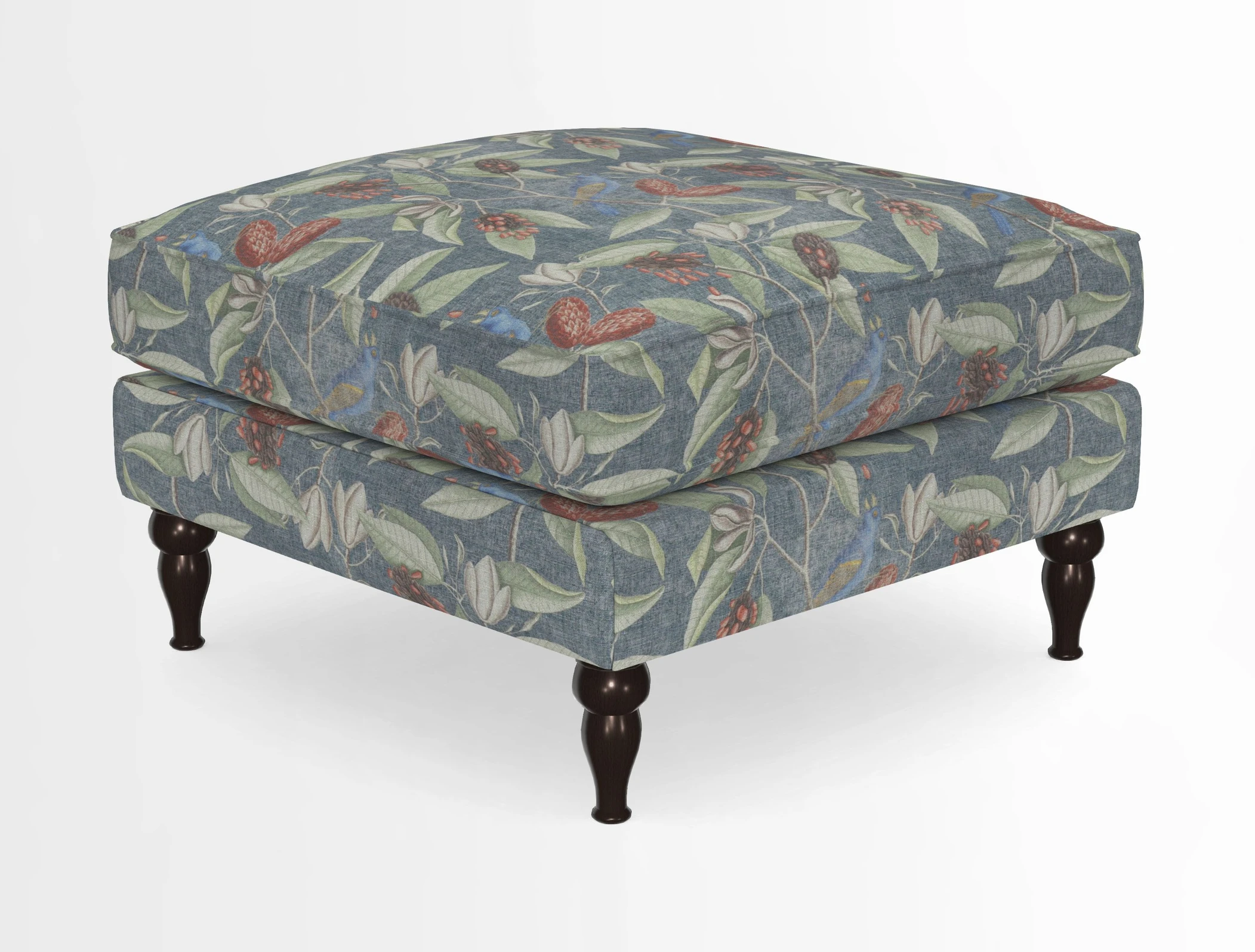 Cooksbridge Standard Footstool in Two Tone Plain Biscuit