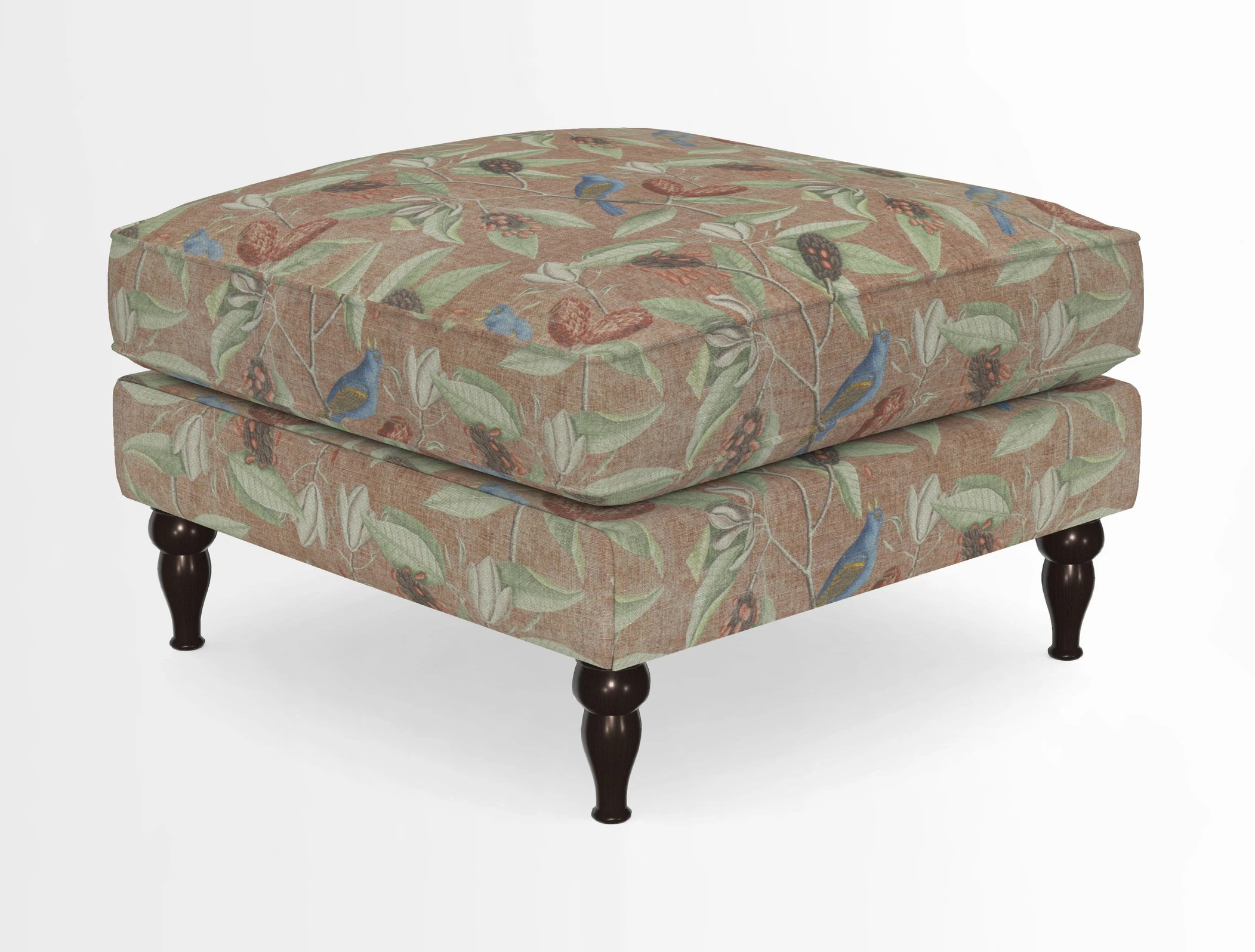 Cooksbridge Standard Footstool in Two Tone Plain Biscuit