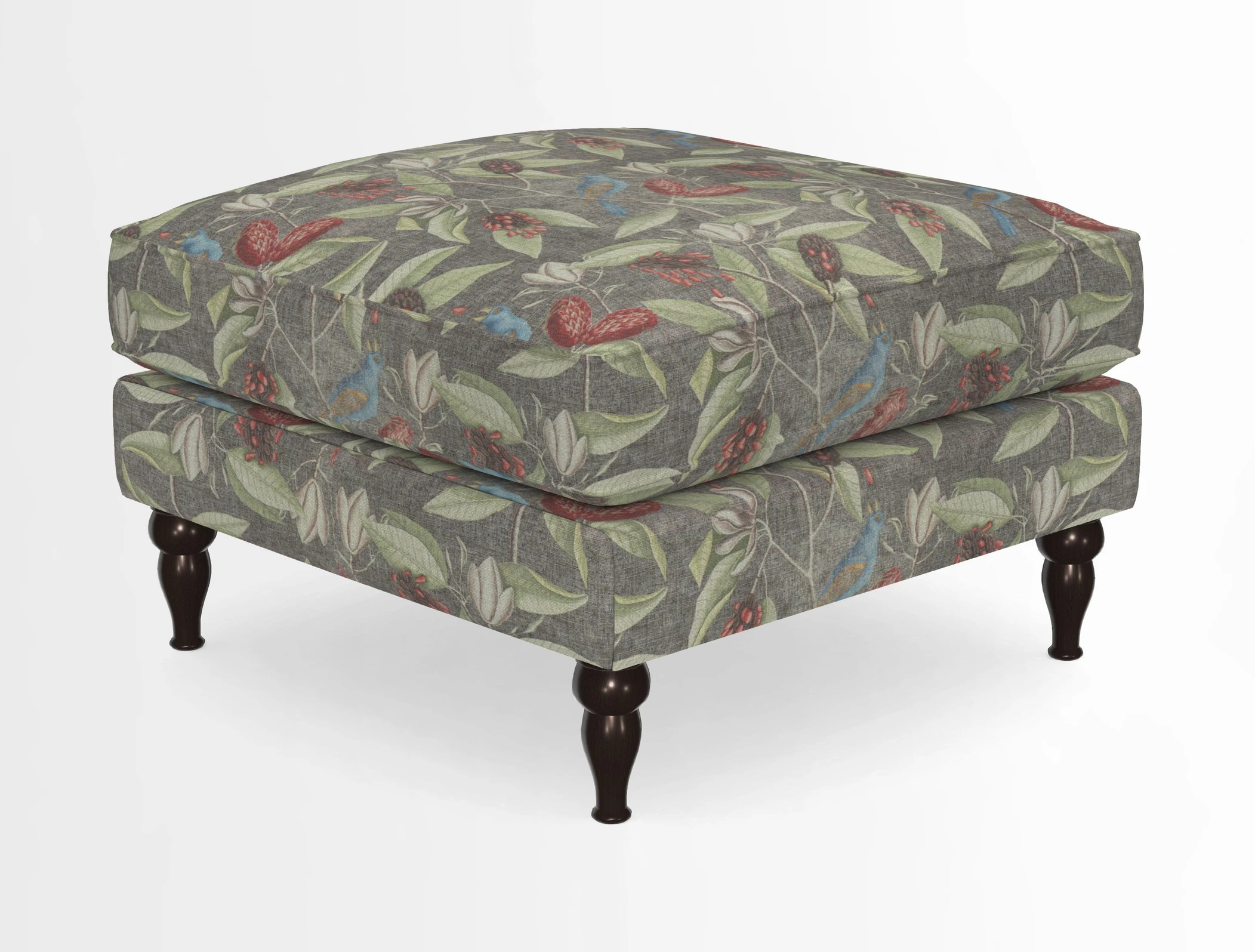 Cooksbridge Standard Footstool in Two Tone Plain Biscuit