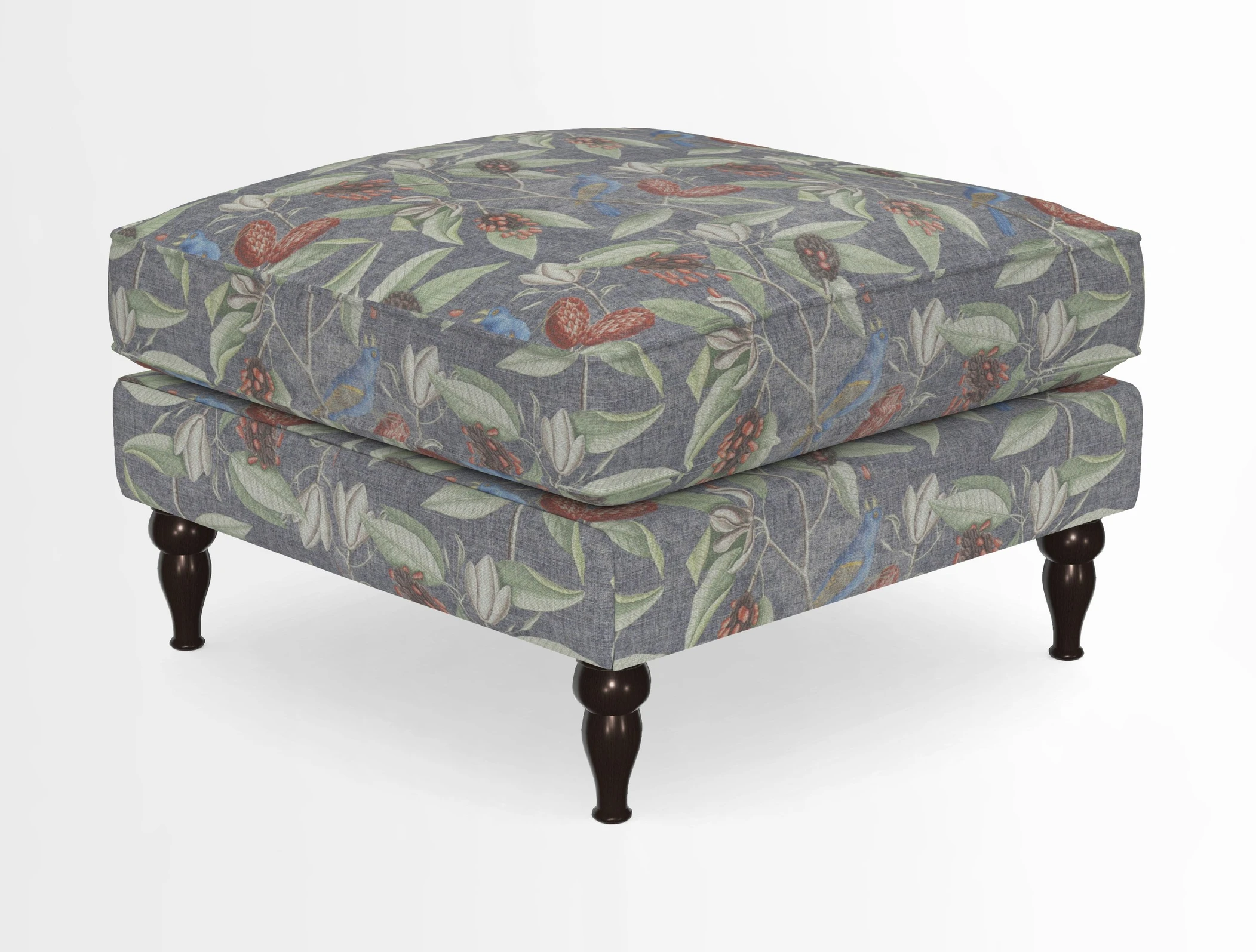 Cooksbridge Standard Footstool in Two Tone Plain Biscuit