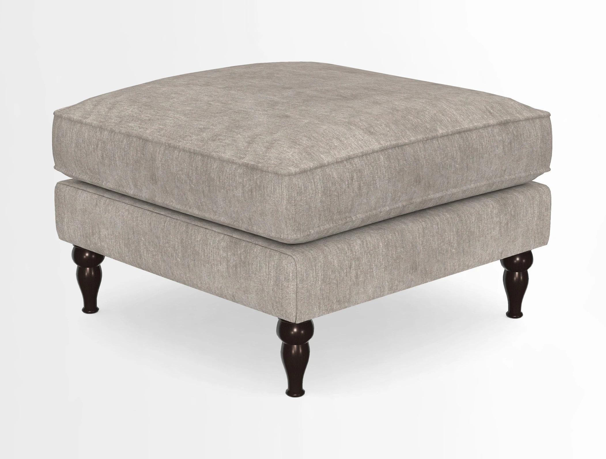 Cooksbridge Standard Footstool in Two Tone Plain Biscuit