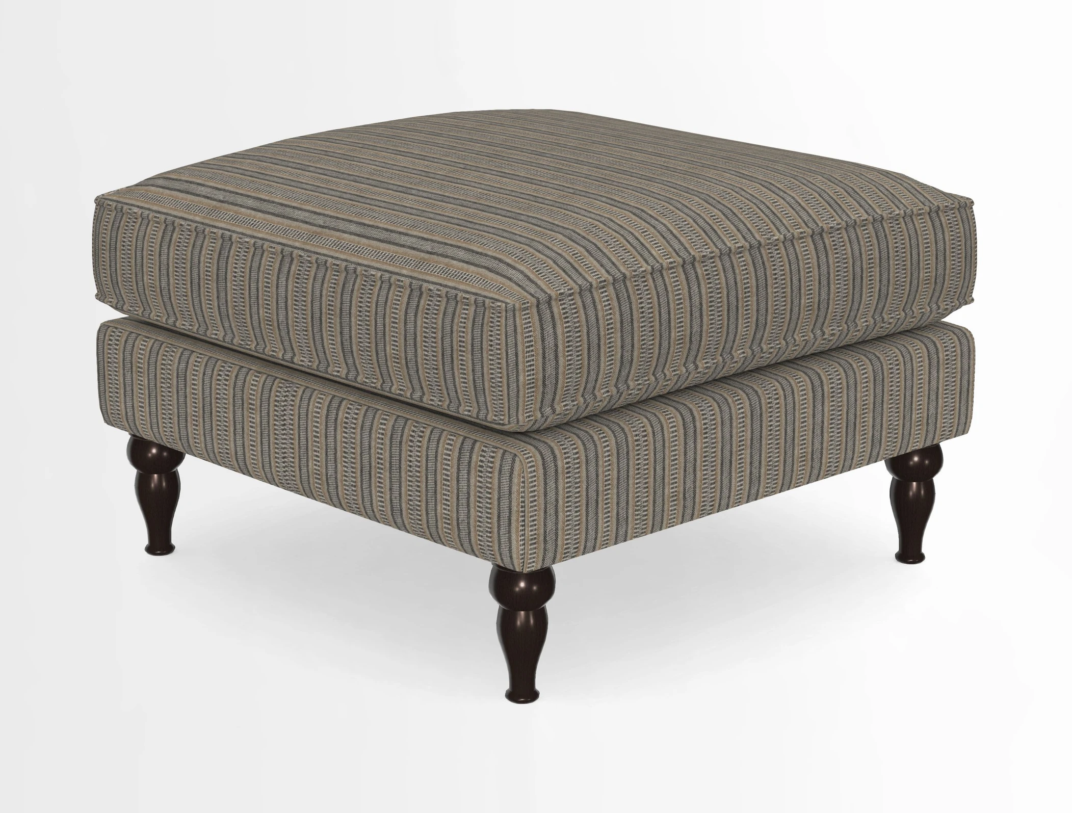 Cooksbridge Standard Footstool in Two Tone Plain Biscuit