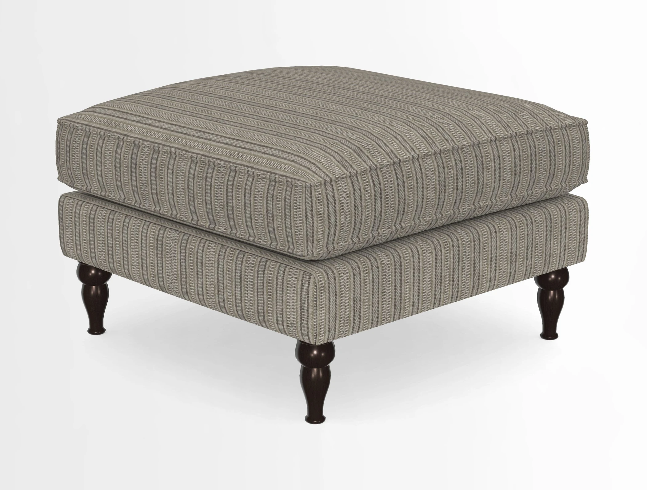 Cooksbridge Standard Footstool in Two Tone Plain Biscuit