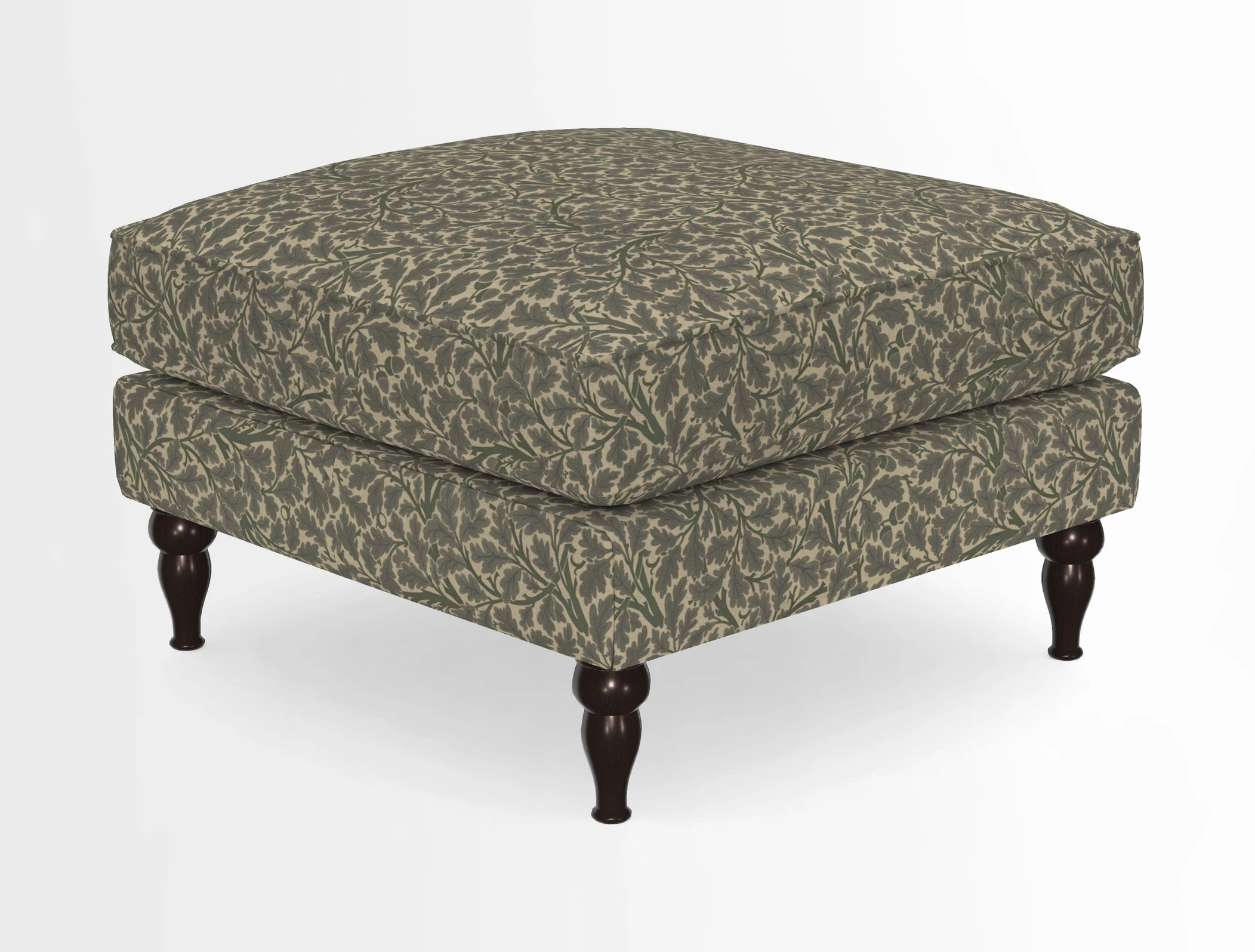 Cooksbridge Standard Footstool in Two Tone Plain Biscuit