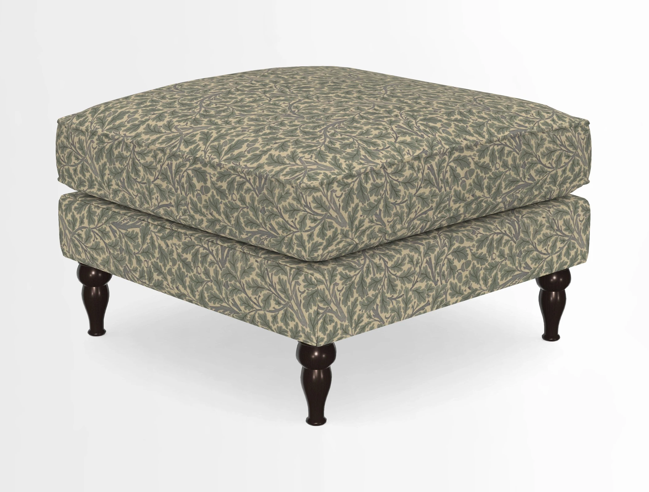Cooksbridge Standard Footstool in Two Tone Plain Biscuit