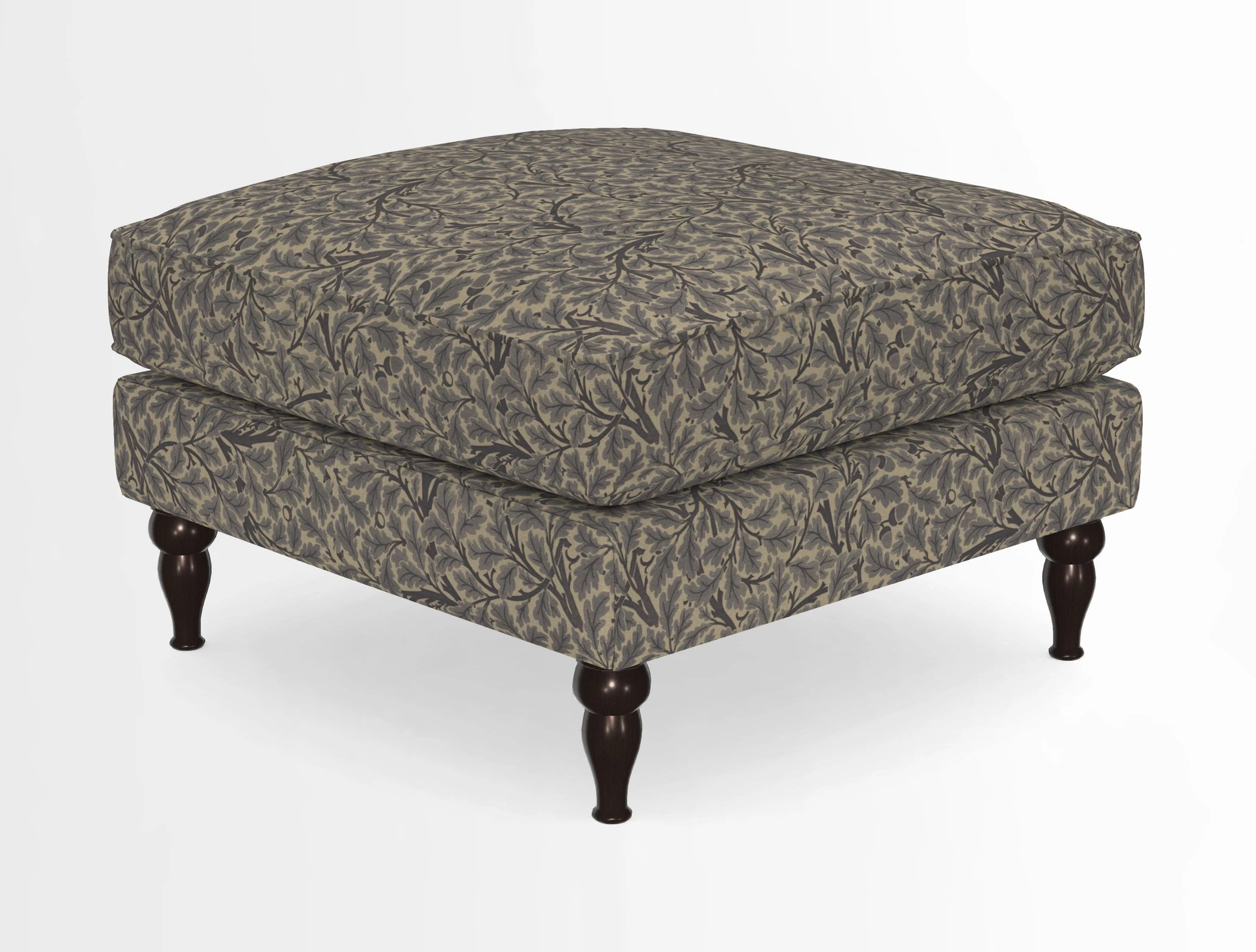 Cooksbridge Standard Footstool in Two Tone Plain Biscuit