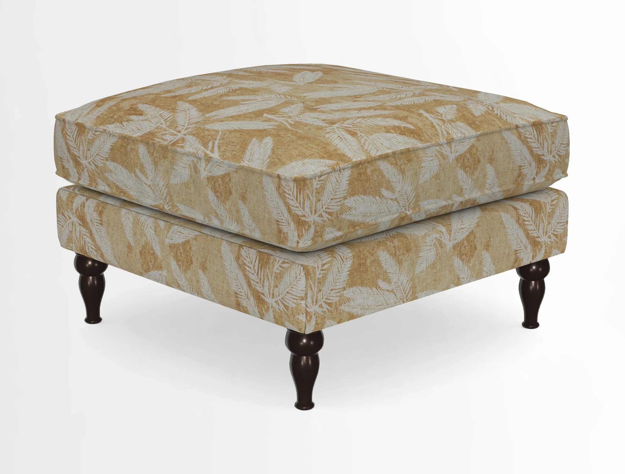 Cooksbridge Standard Footstool in Two Tone Plain Biscuit