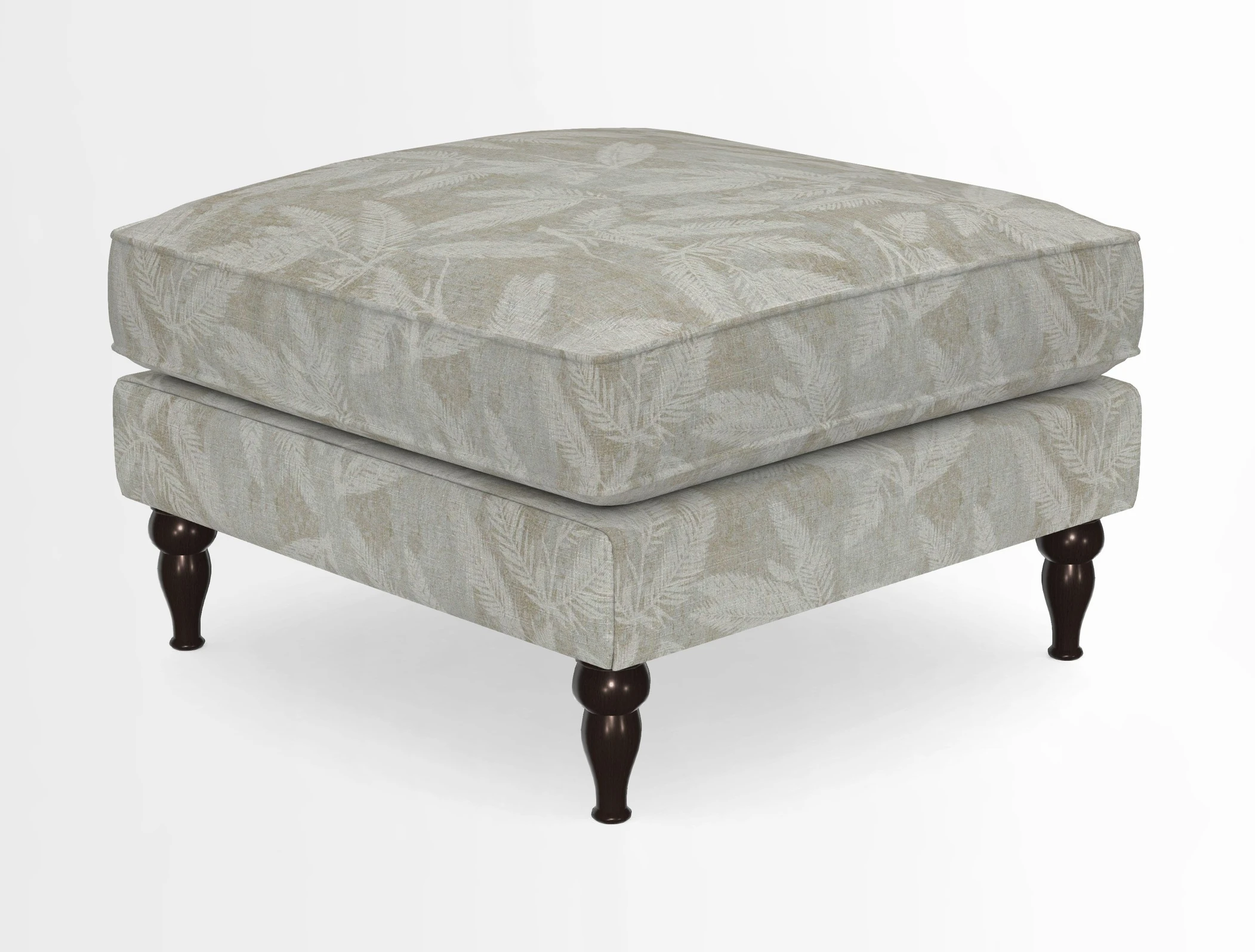 Cooksbridge Standard Footstool in Two Tone Plain Biscuit