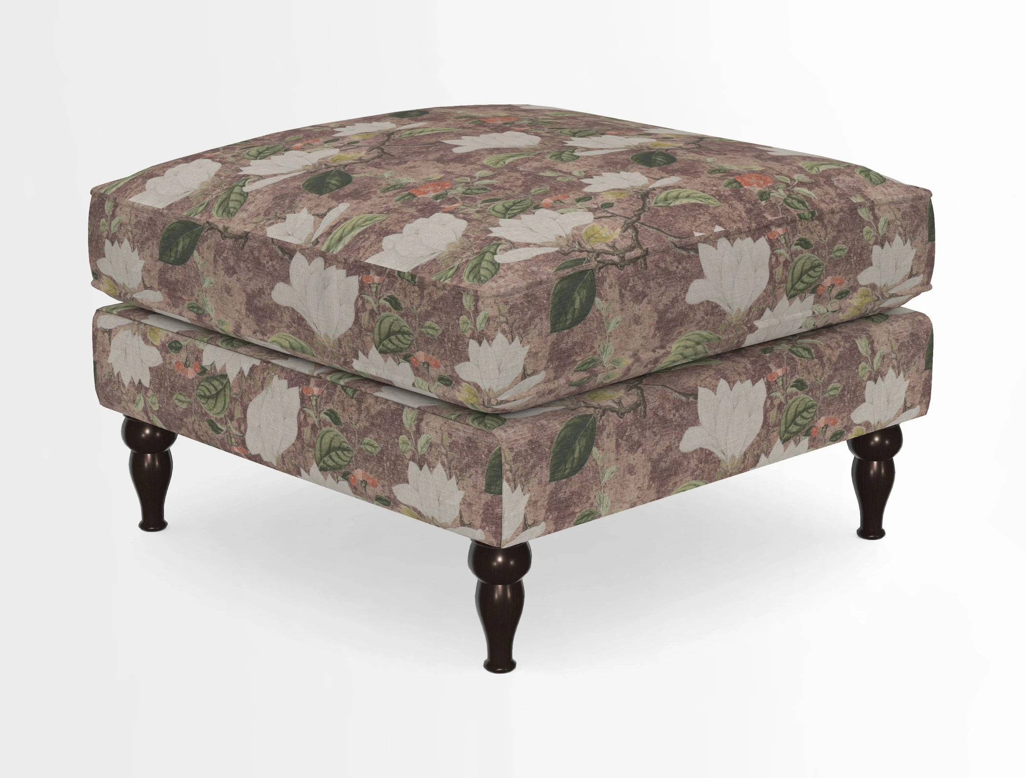 Cooksbridge Standard Footstool in Two Tone Plain Biscuit