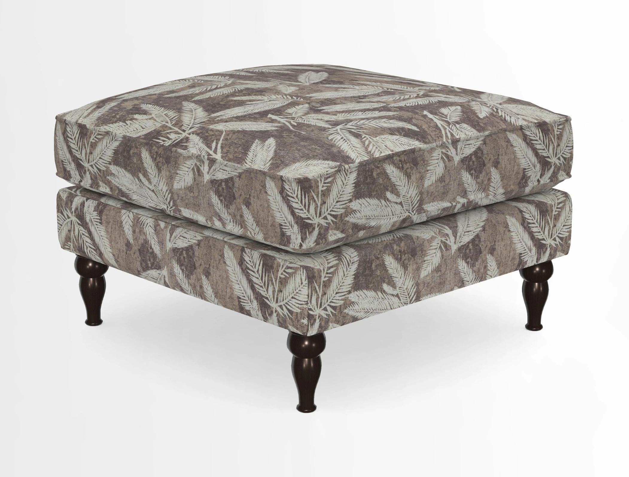 Cooksbridge Standard Footstool in Two Tone Plain Biscuit
