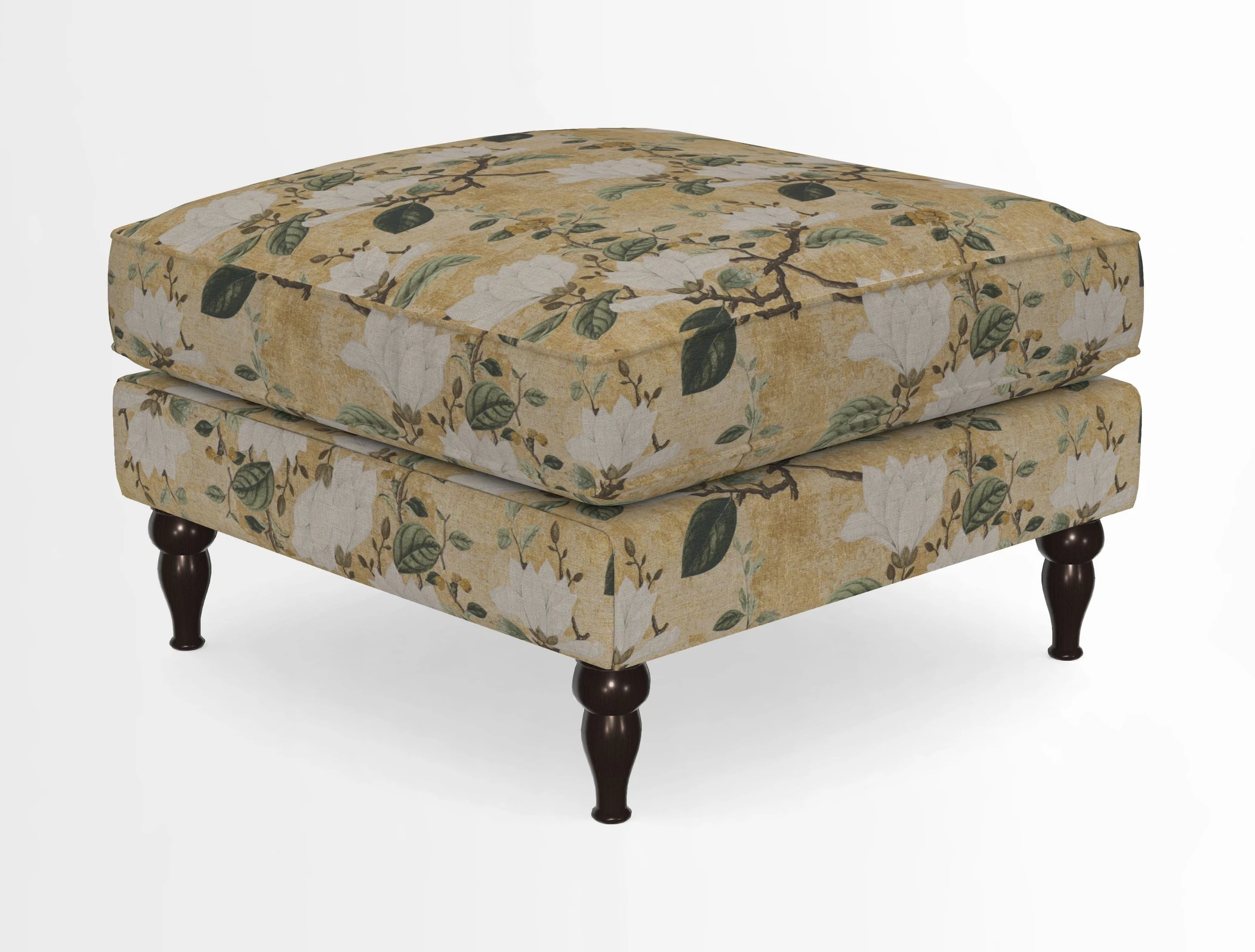 Cooksbridge Standard Footstool in Two Tone Plain Biscuit