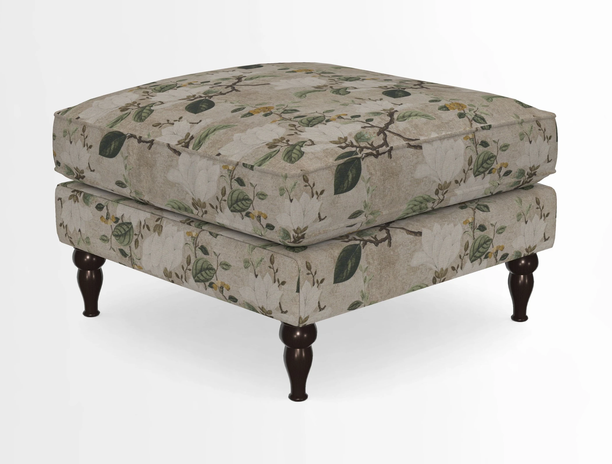 Cooksbridge Standard Footstool in Two Tone Plain Biscuit
