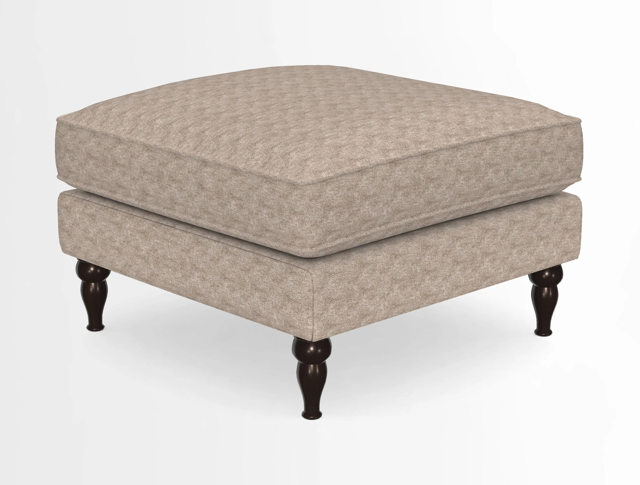 Cooksbridge Standard Footstool in Two Tone Plain Biscuit