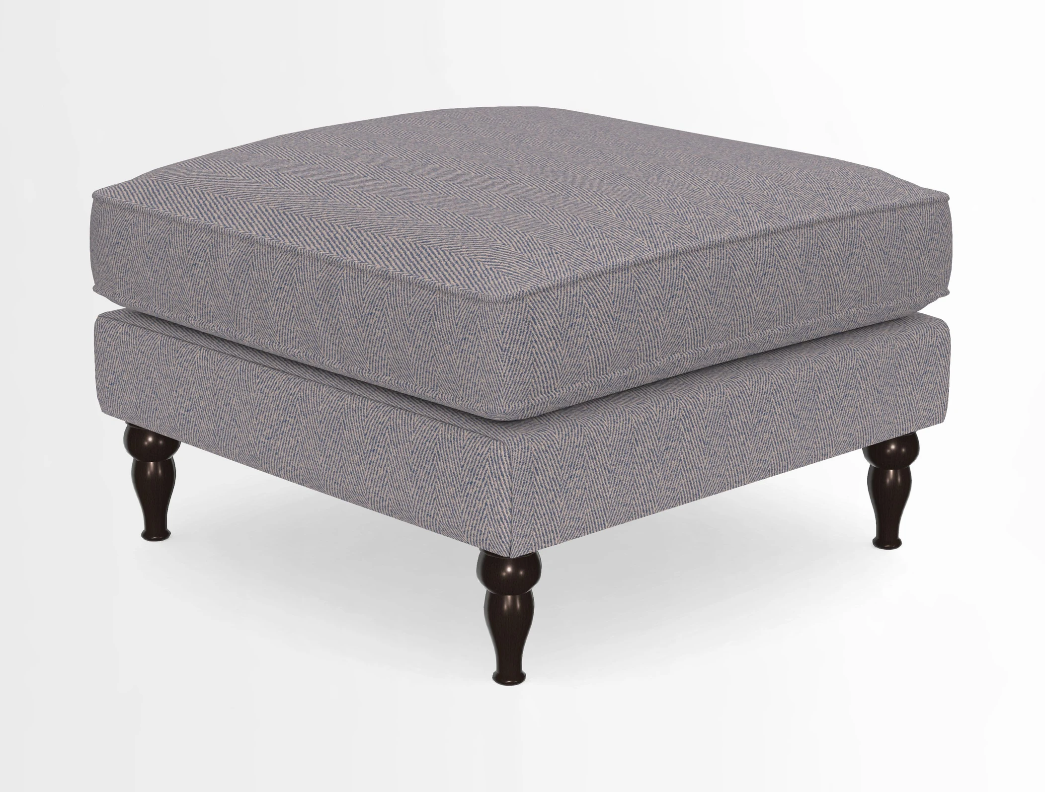 Cooksbridge Standard Footstool in Two Tone Plain Biscuit