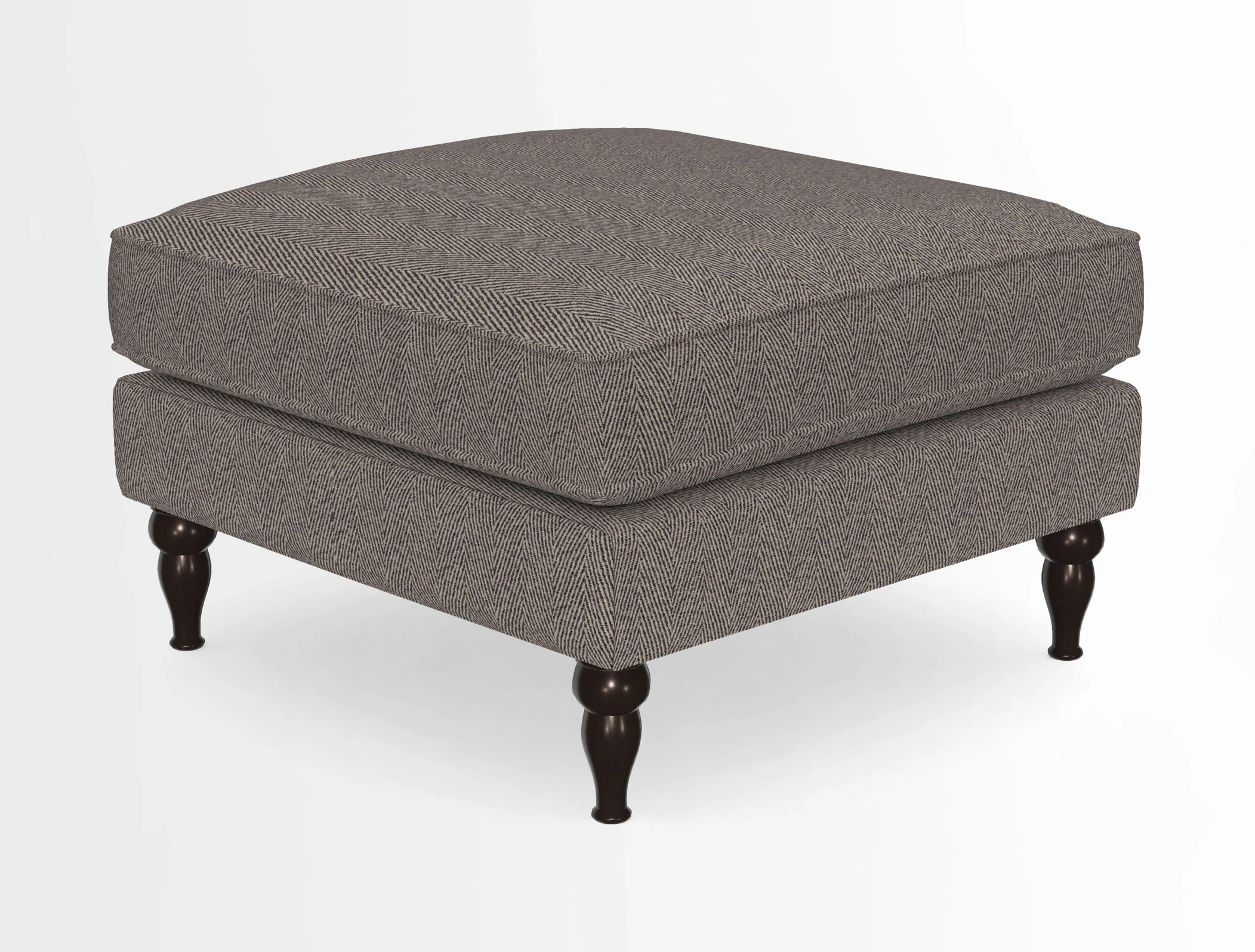 Cooksbridge Standard Footstool in Two Tone Plain Biscuit