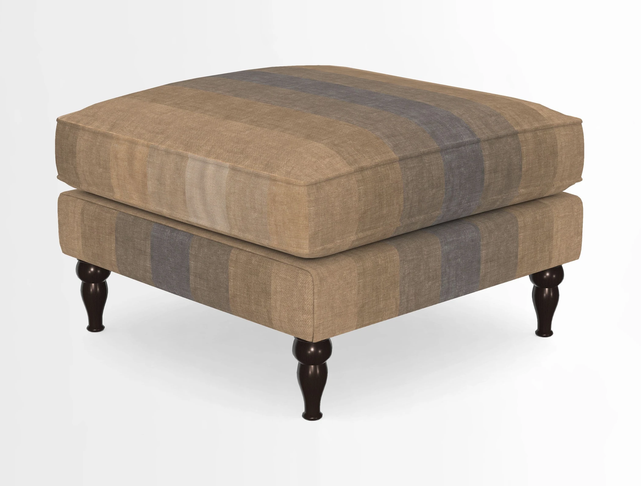 Cooksbridge Standard Footstool in Two Tone Plain Biscuit