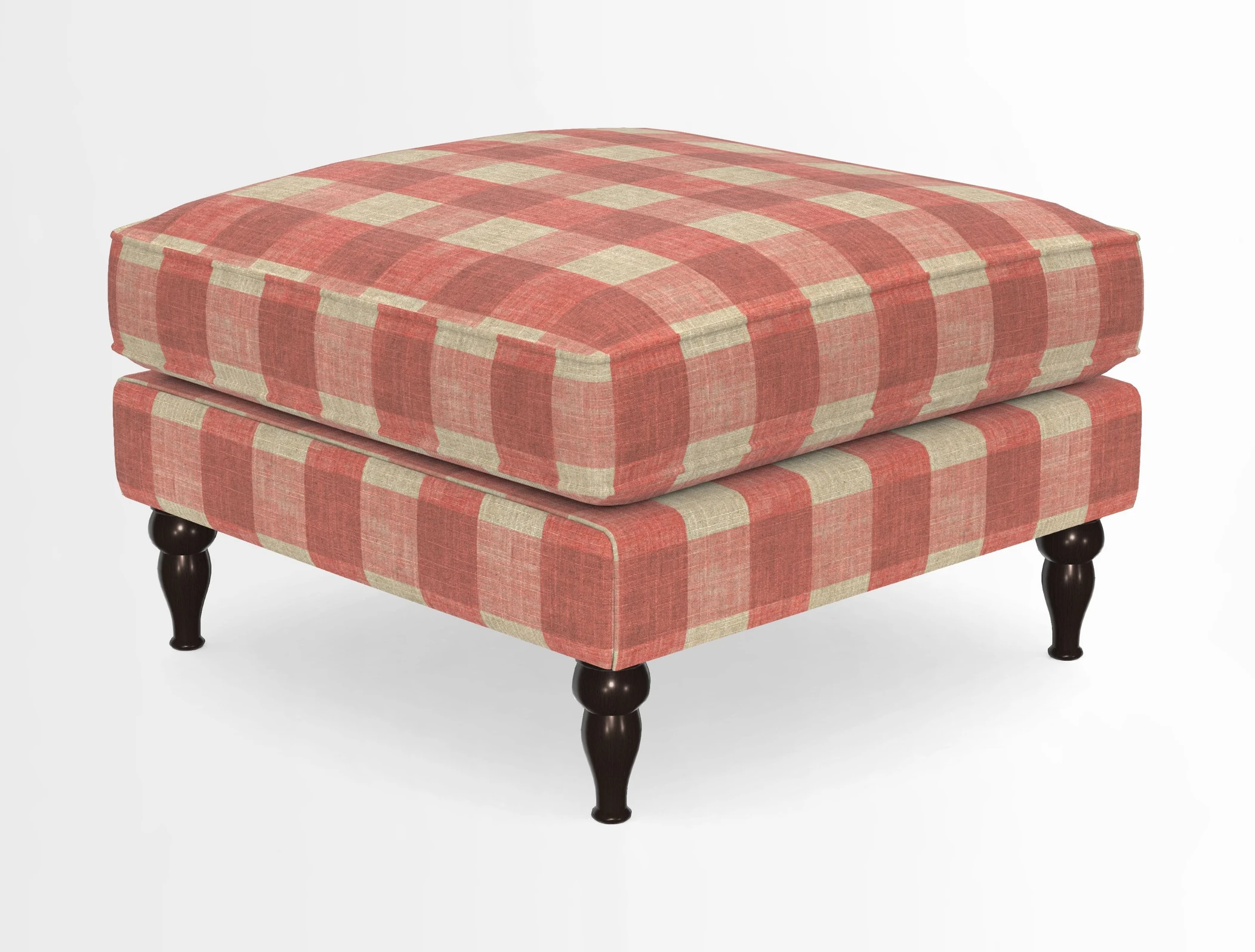 Cooksbridge Standard Footstool in Two Tone Plain Biscuit